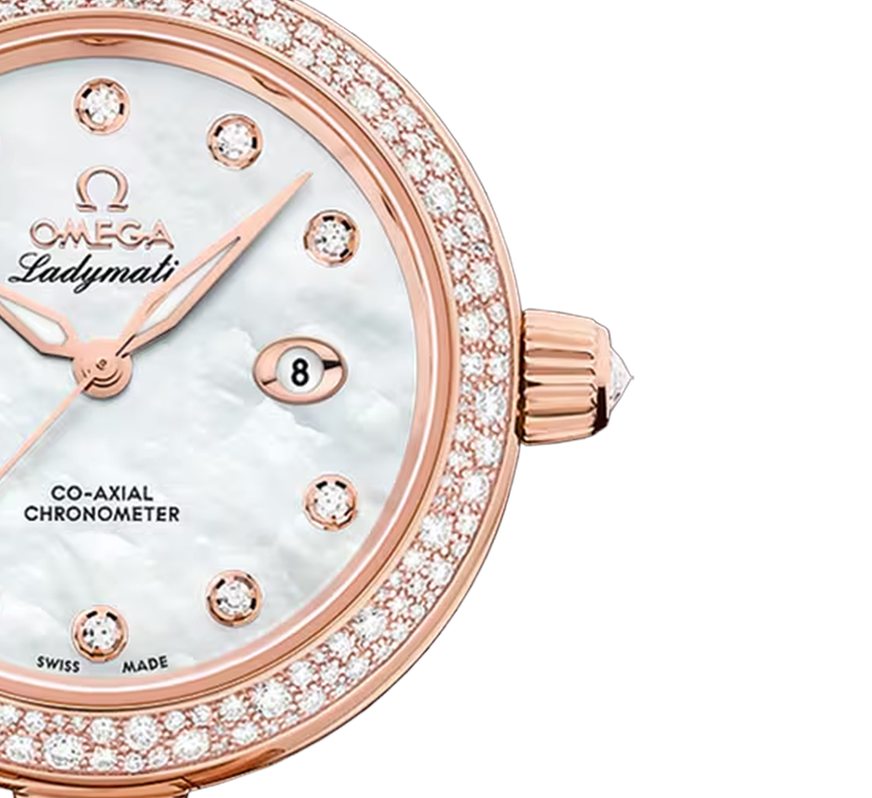 LadyMatic Rose Gold Diamond Mother of Pearl Dial 34mm Product Image 3