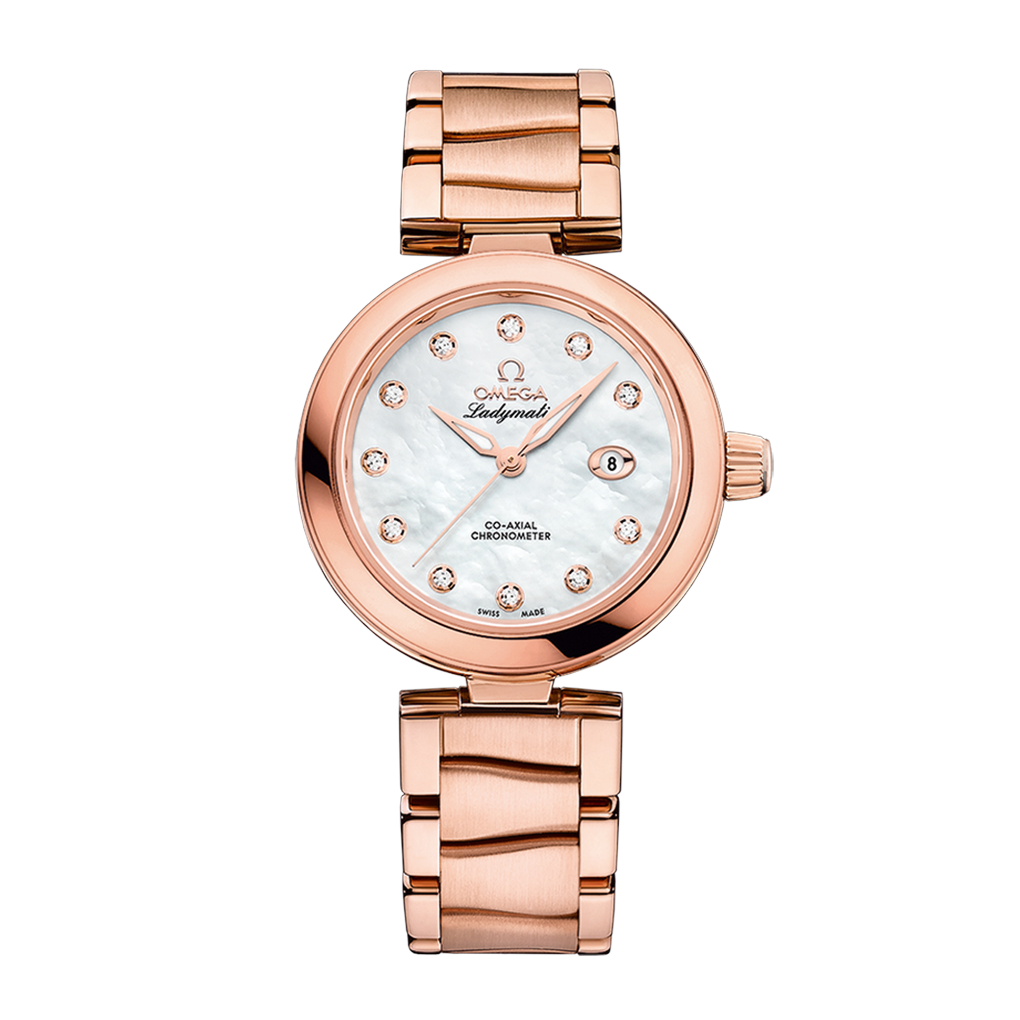 LadyMatic Rose Gold Mother of Pearl Dial 34mm Product Image 1