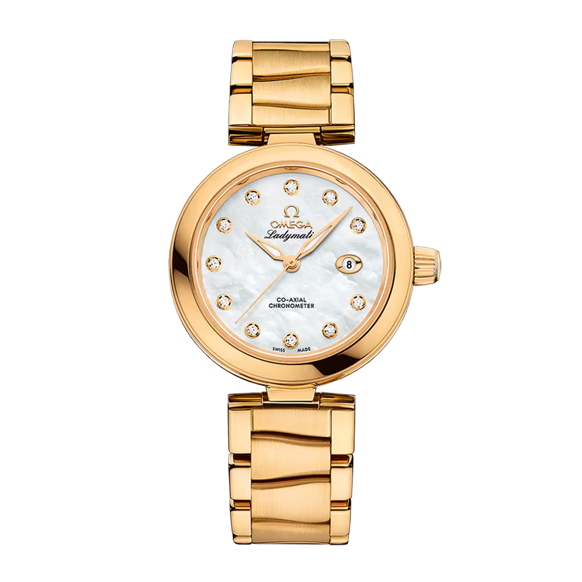 LadyMatic Yellow Gold Mother of Pearl Dial 34mm Product Image 1