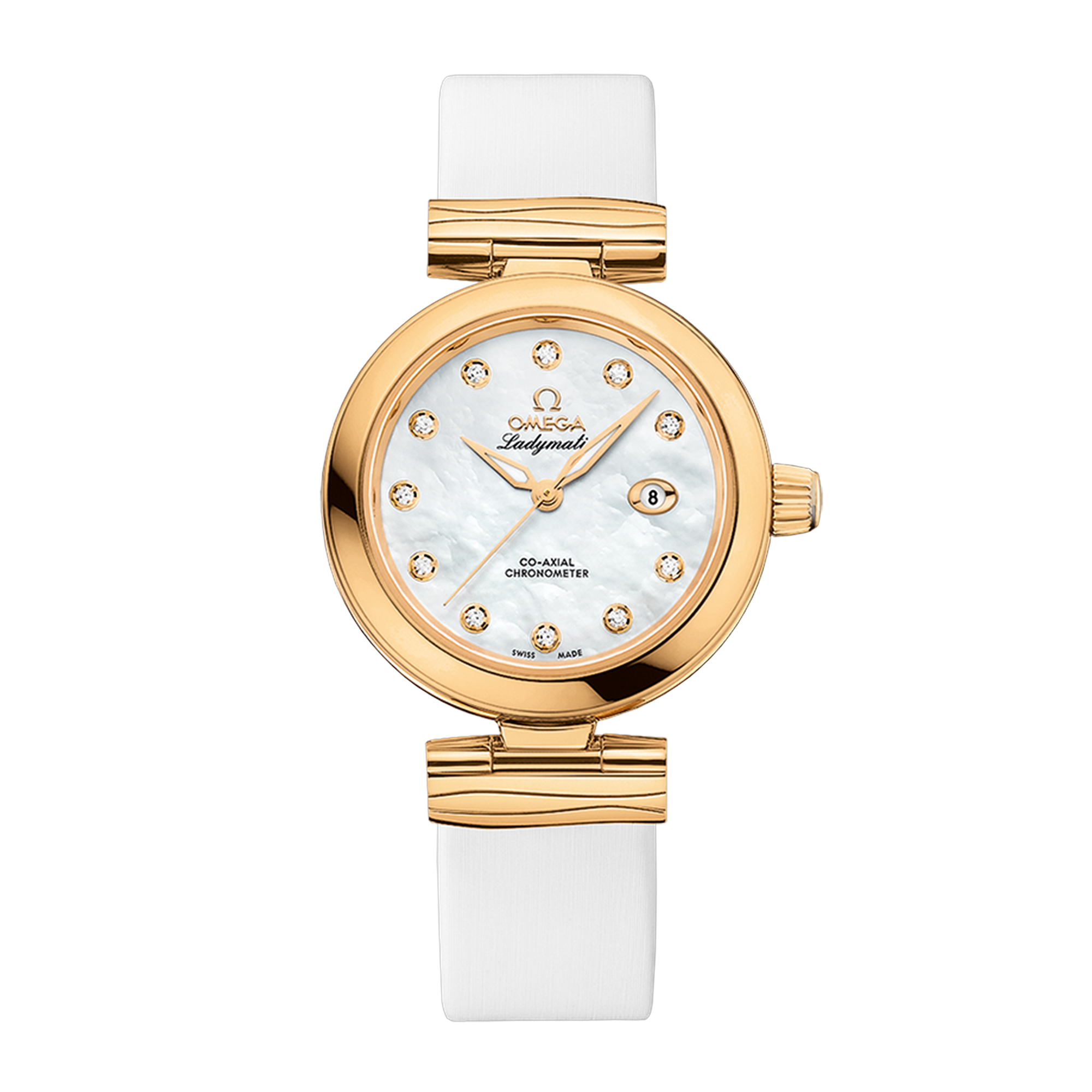 LadyMatic Yellow Gold Mother of Pearl Dial 34mm Product Image 1