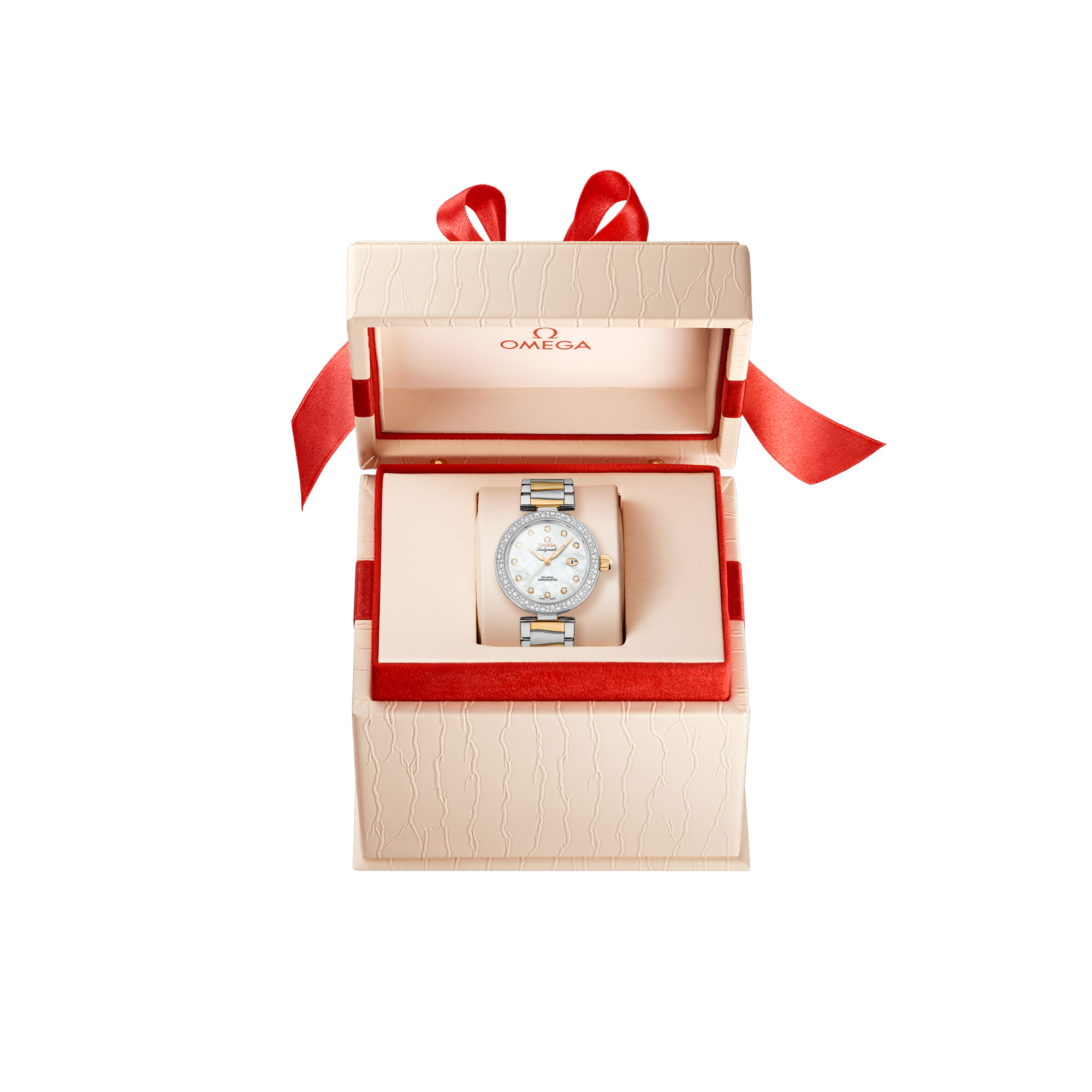 LadyMatic Yellow Gold & Steel Diamond Mother of Pearl Dial 34mm Product Image 2