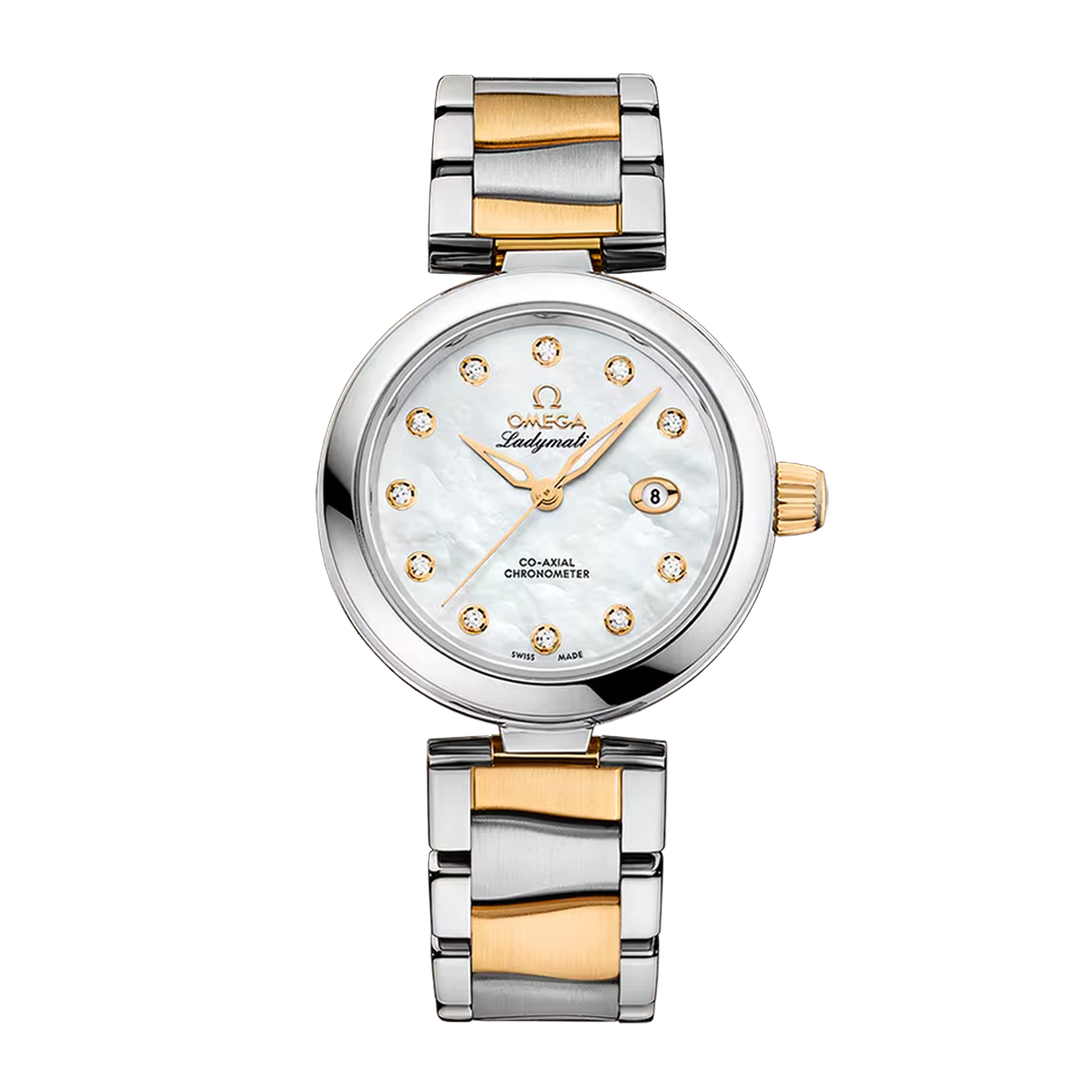 LadyMatic Yellow Gold & Steel Mother of Pearl Dial 34mm Product Image 1