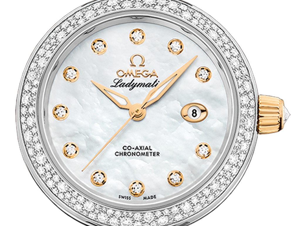 LadyMatic Yellow Gold & Steel Diamond Mother of Pearl Dial 34mm Product Image 3