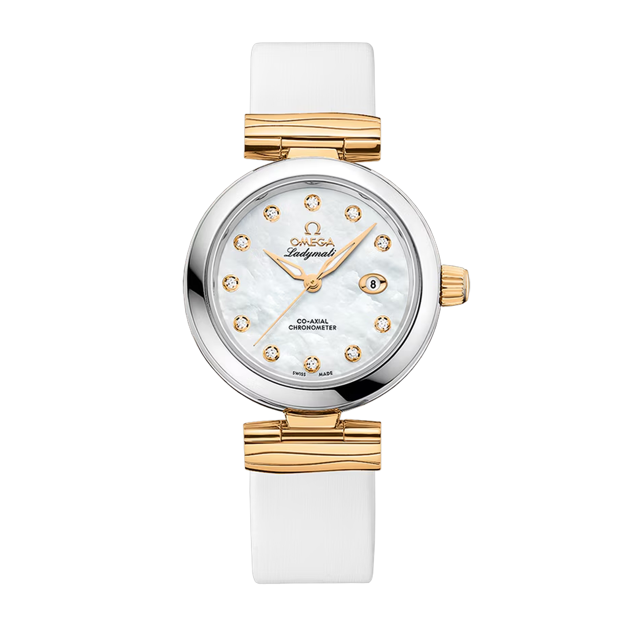 LadyMatic Yellow Gold & Steel Mother of Pearl Dial 34mm Product Image 1
