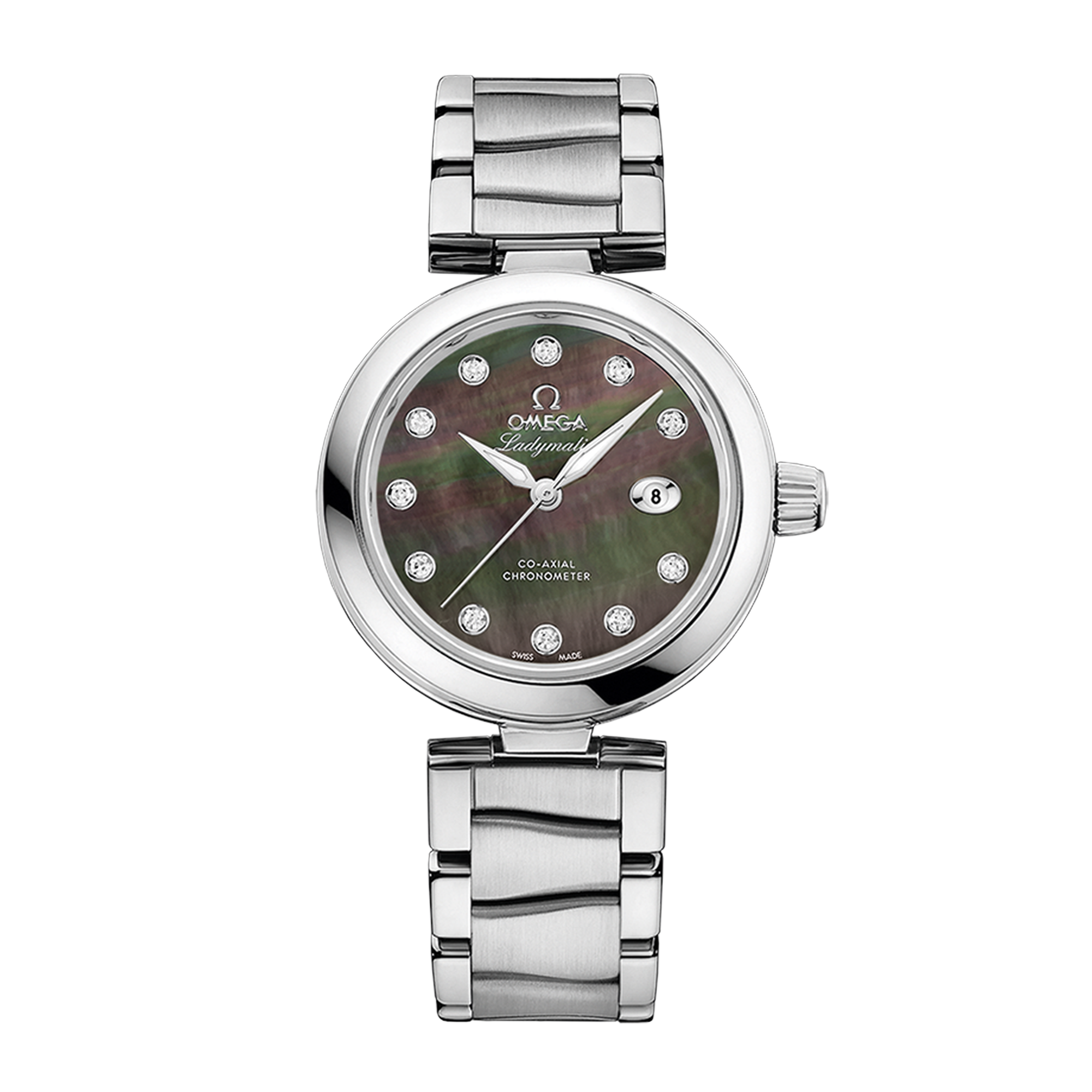 De Ville Steel Black Mother of Pearl Dial 34mm Product Image 1