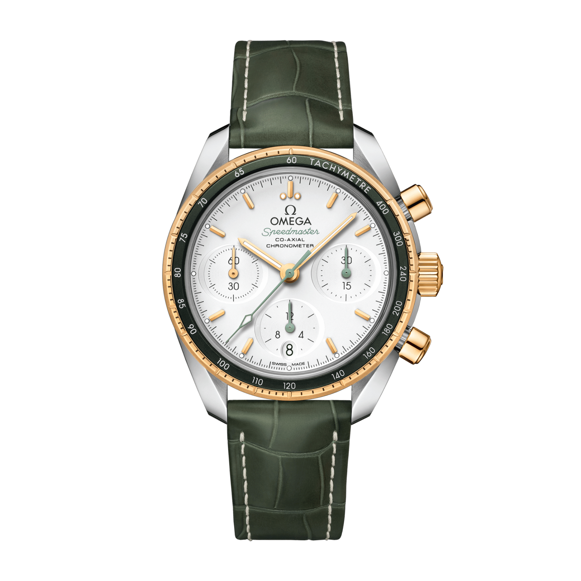 Speedmaster Chronograph Yellow Gold & Steel White Dial 38mm Product Image