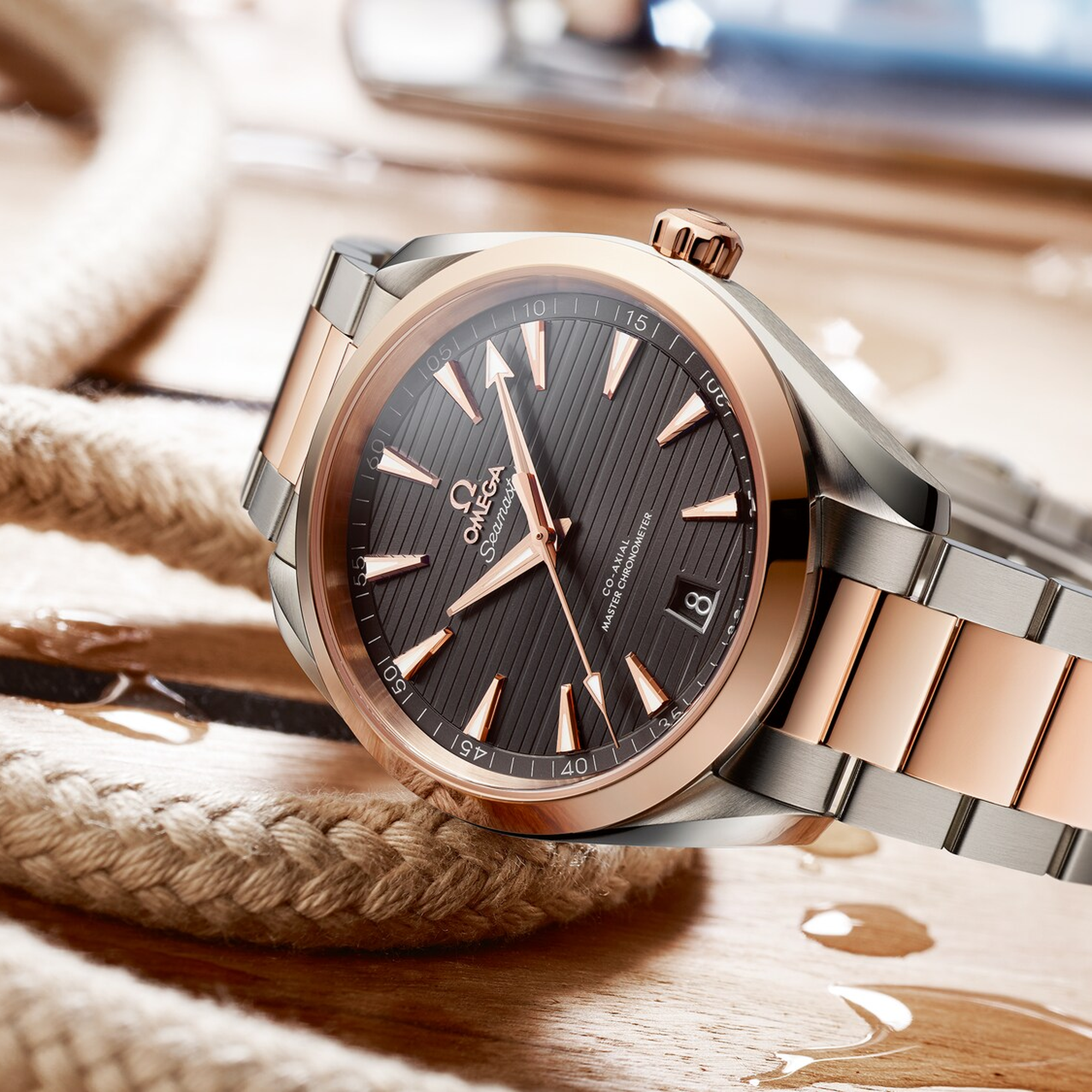 Aqua Terra Rose Gold & Steel Grey Dial 41mm Product Image 2