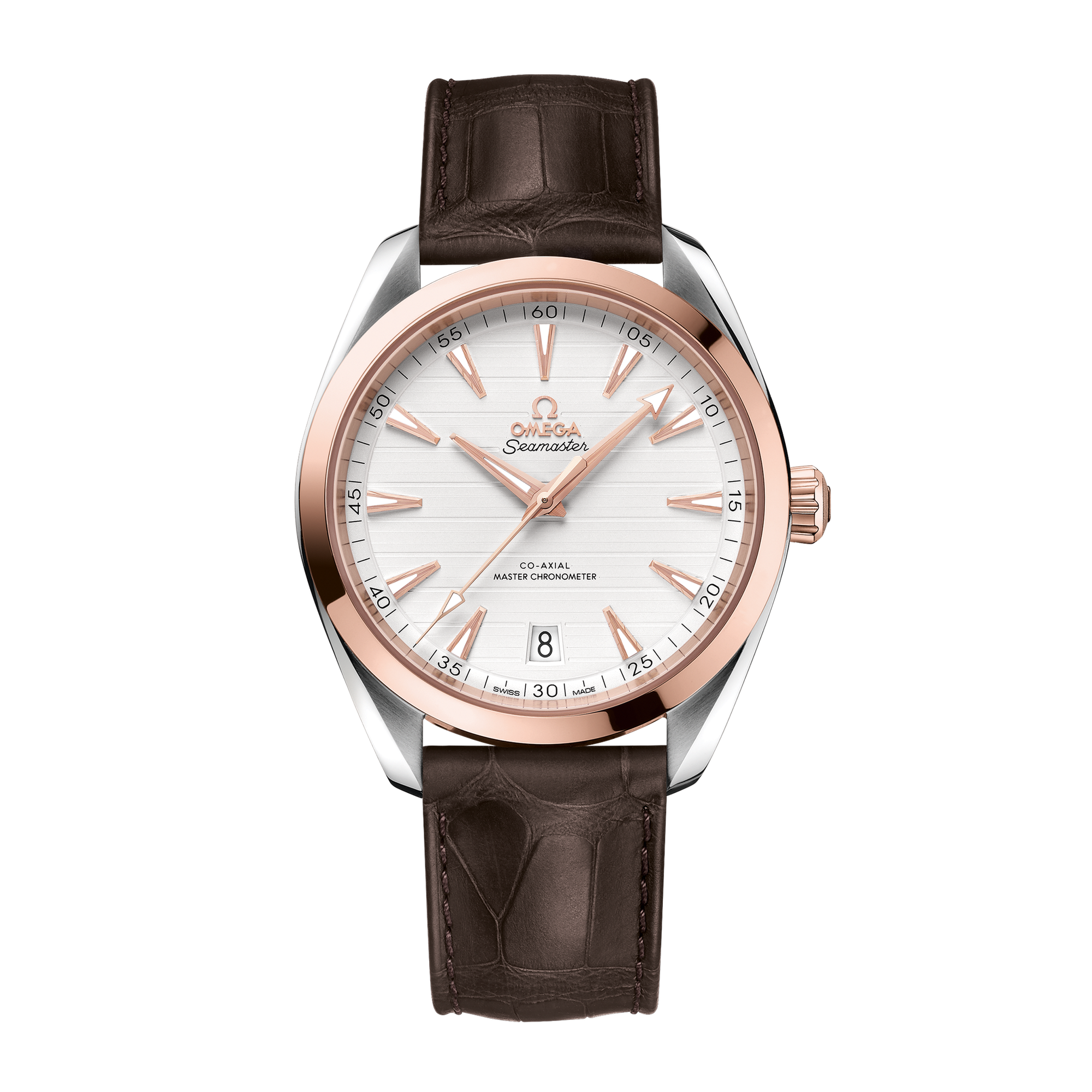 Aqua Terra Rose Gold & Steel Silver Dial 41mm Product Image
