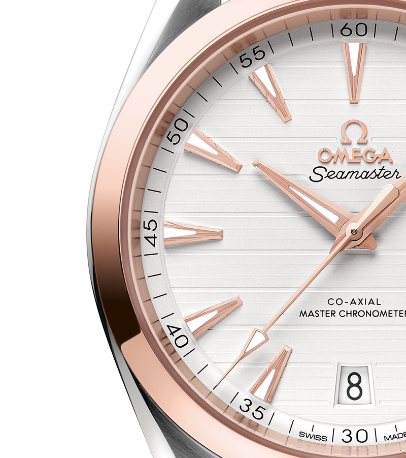 Aqua Terra Rose Gold & Steel Silver Dial 41mm Product Image 3