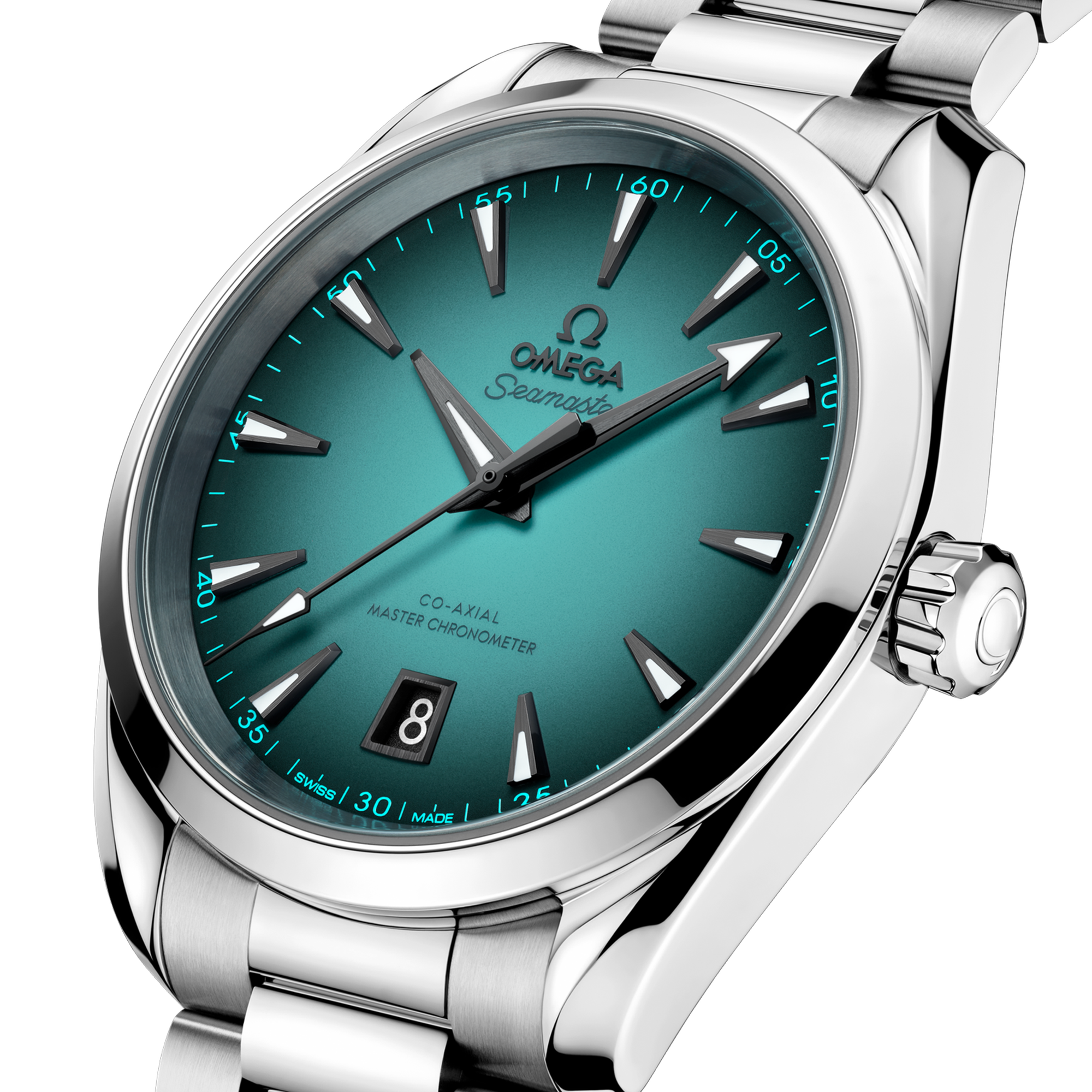 Aqua Terra Steel Turquoise Dial 38mm Product Image 3