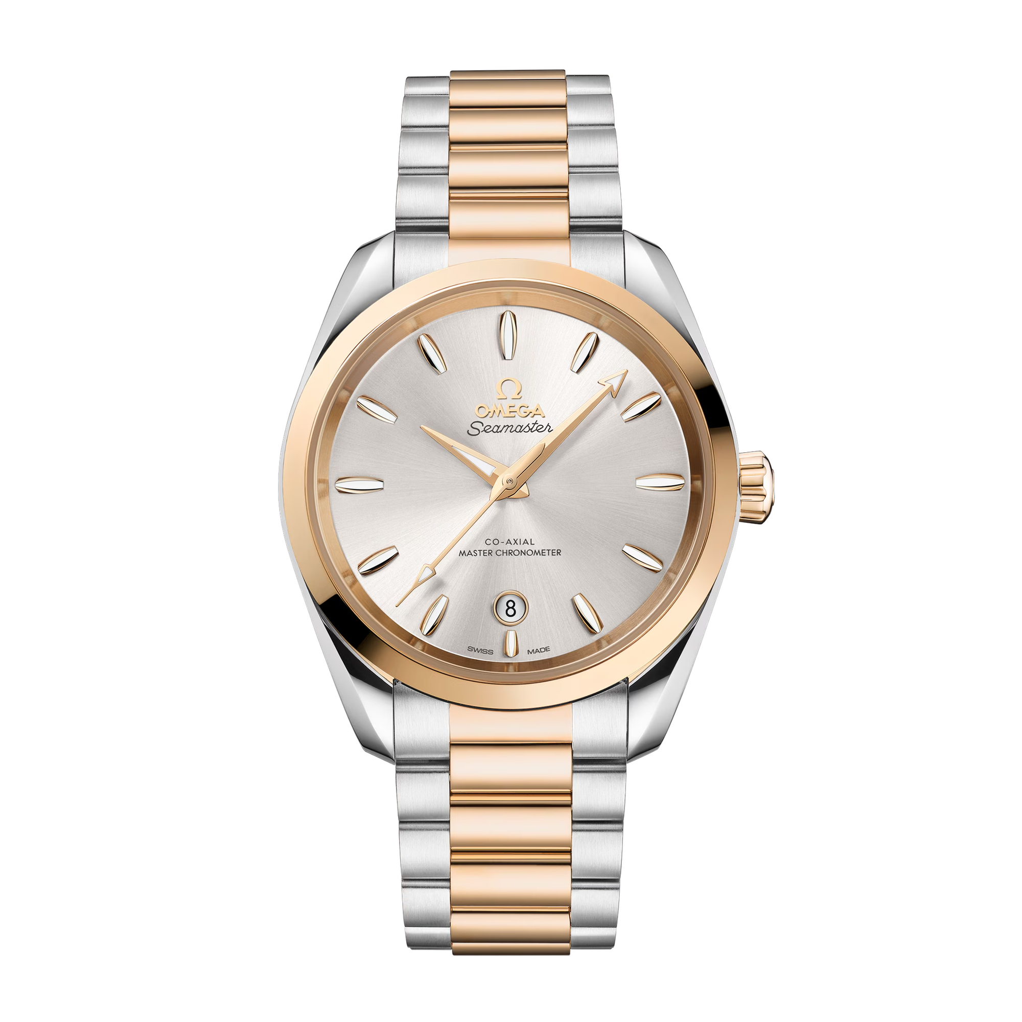 Aqua Terra Yellow Gold & Steel Silver Dial 38mm Product Image 1