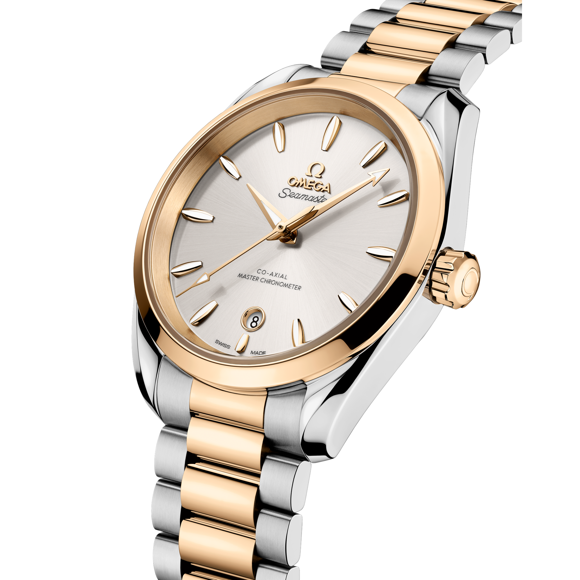Aqua Terra Yellow Gold & Steel Silver Dial 38mm Product Image 3