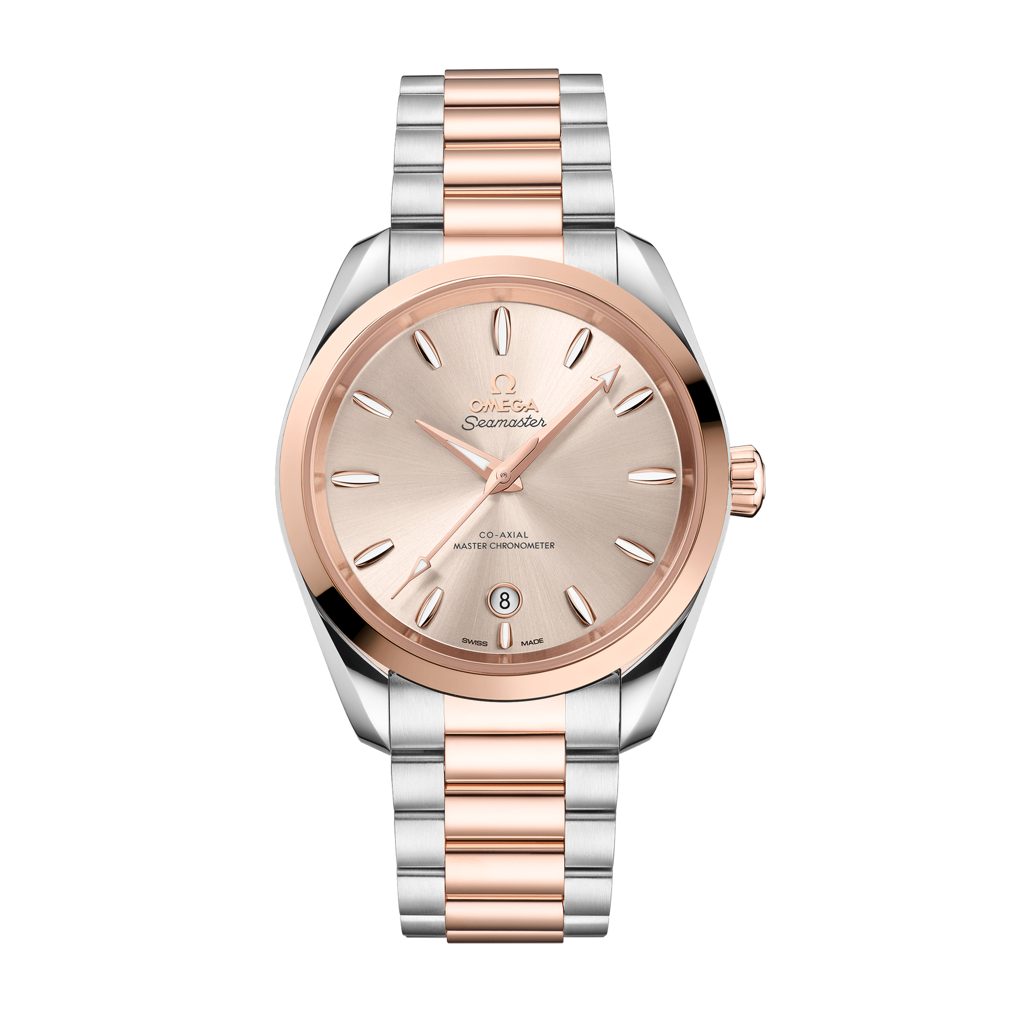 Aqua Terra Rose Gold & Steel Pink Dial 38mm Product Image