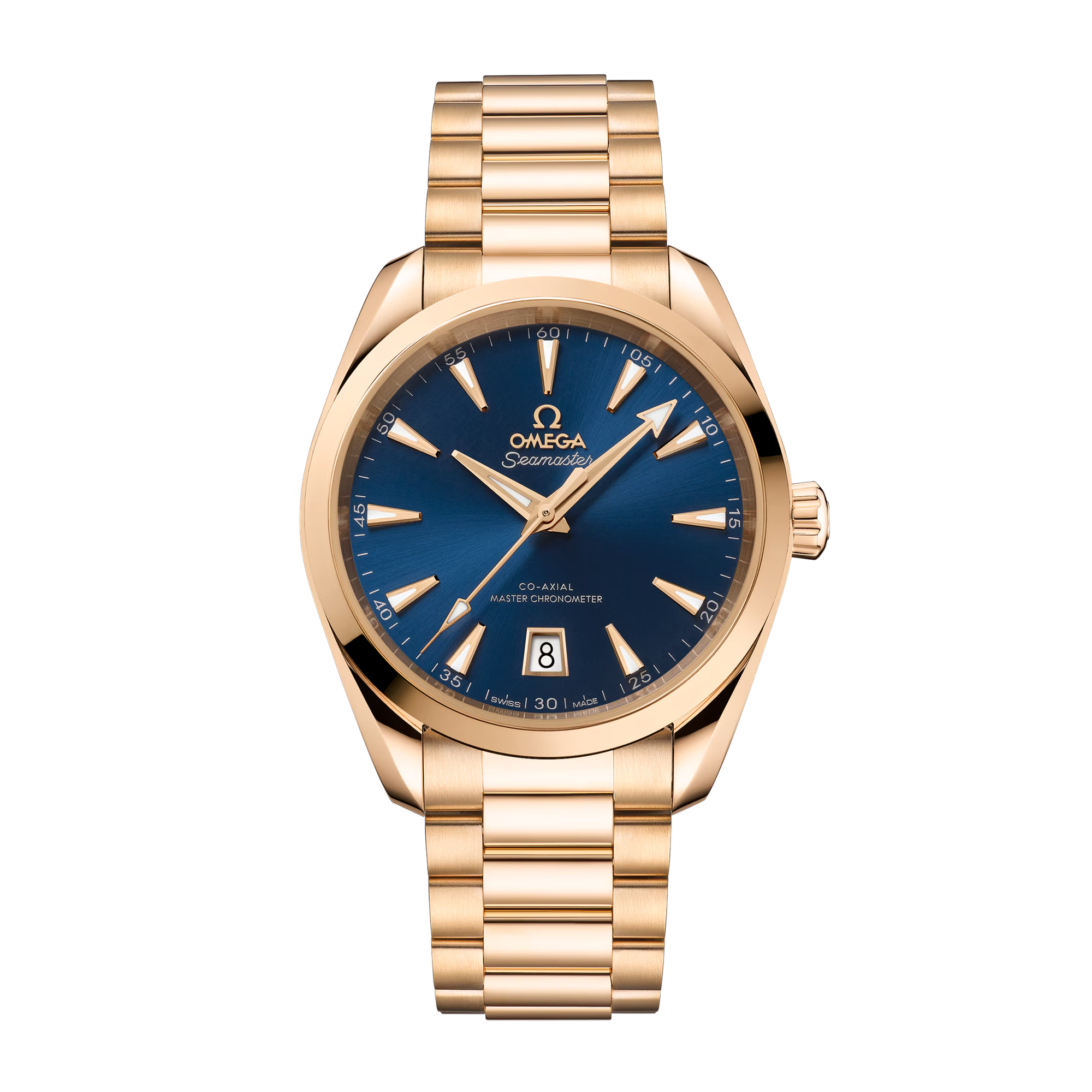 Omega Aqua Terra Yellow Gold Blue Dial 38mm 220.50.38.20.03.001