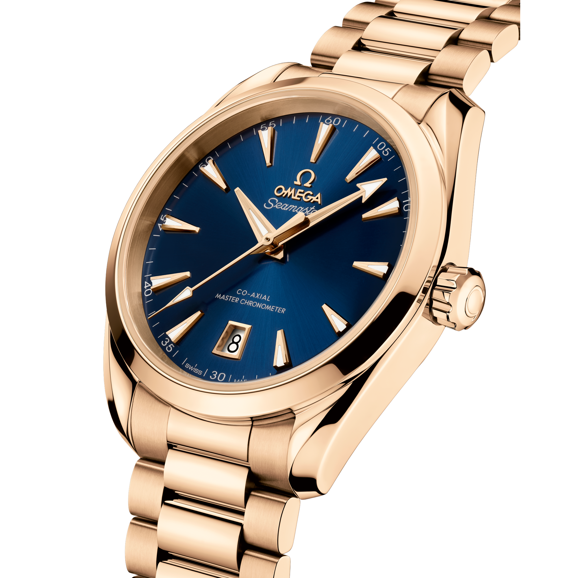Aqua Terra Yellow Gold Blue Dial 38mm Product Image 3