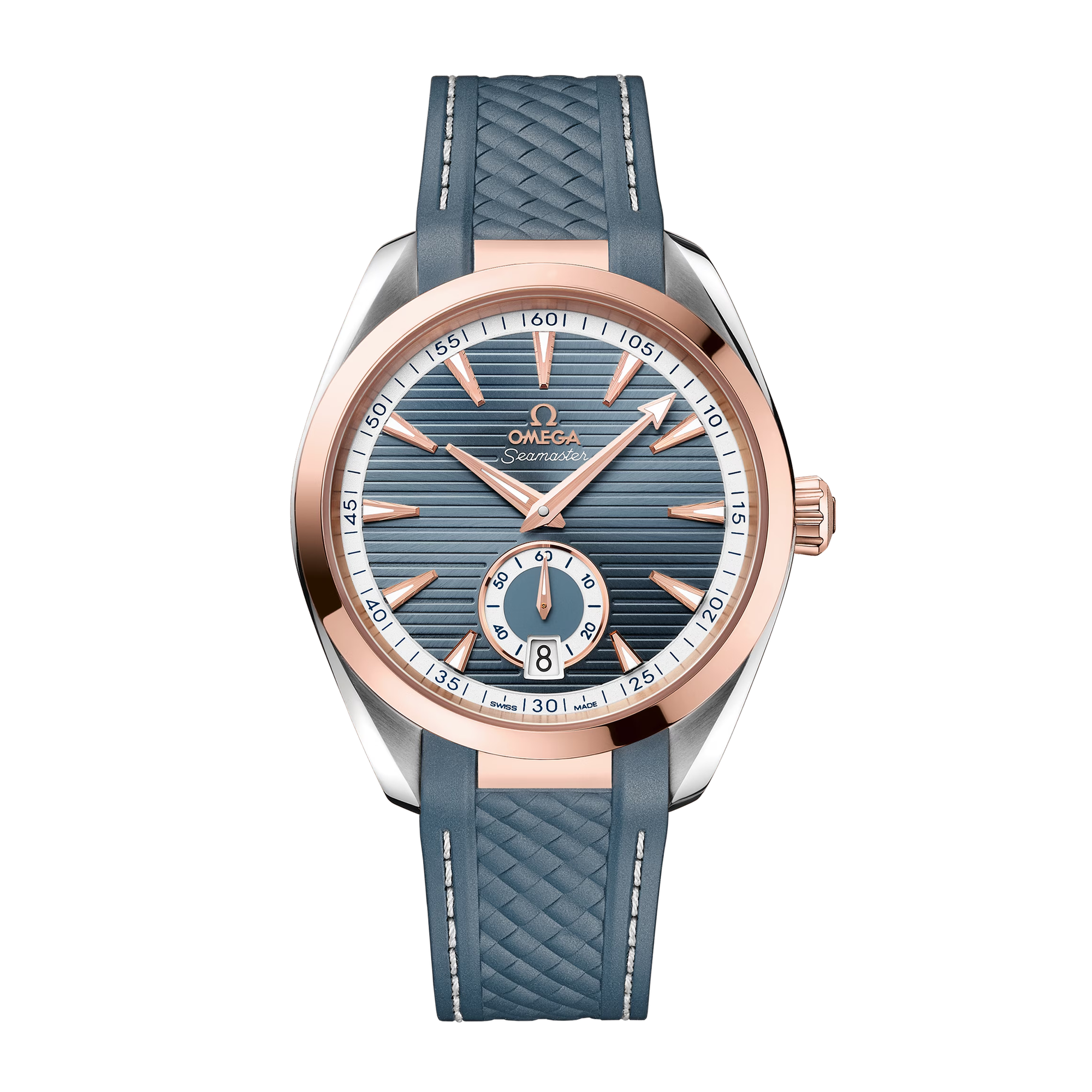 Aqua Terra Small Seconds Rose Gold & Steel Blue Dial 41mm Product Image 1