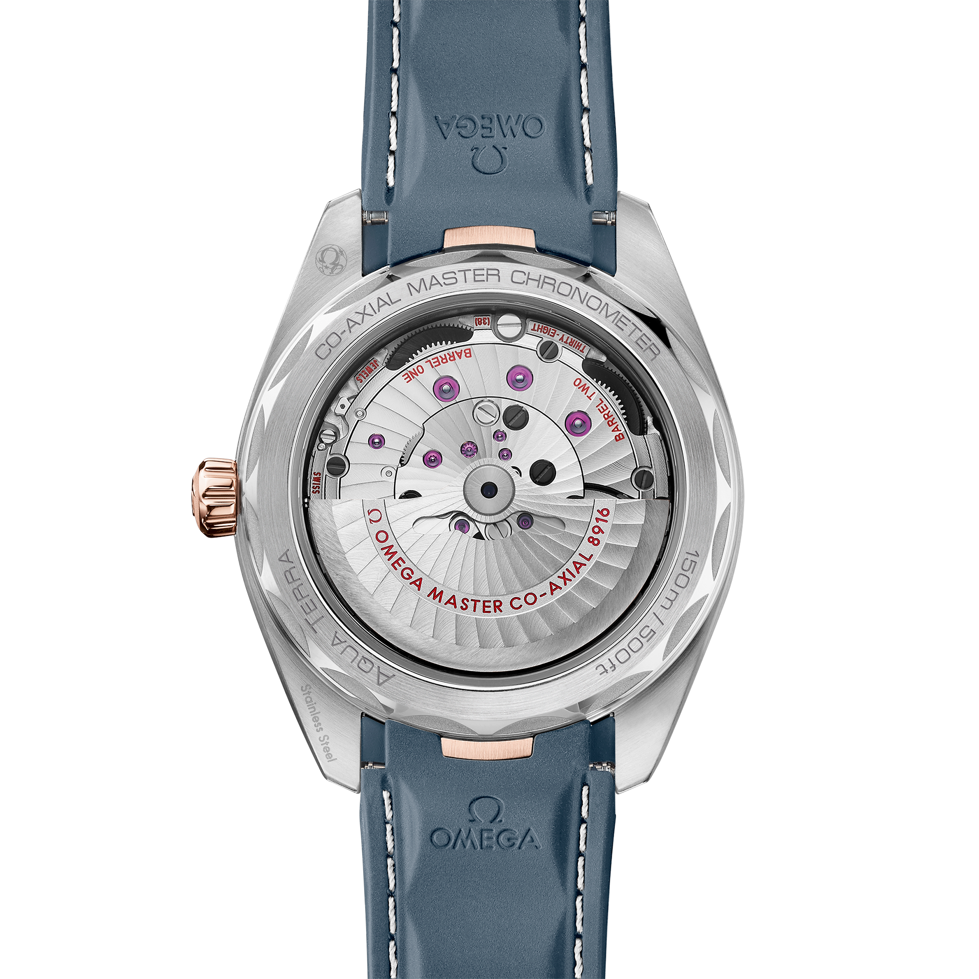 Aqua Terra Small Seconds Rose Gold & Steel Blue Dial 41mm Product Image 2