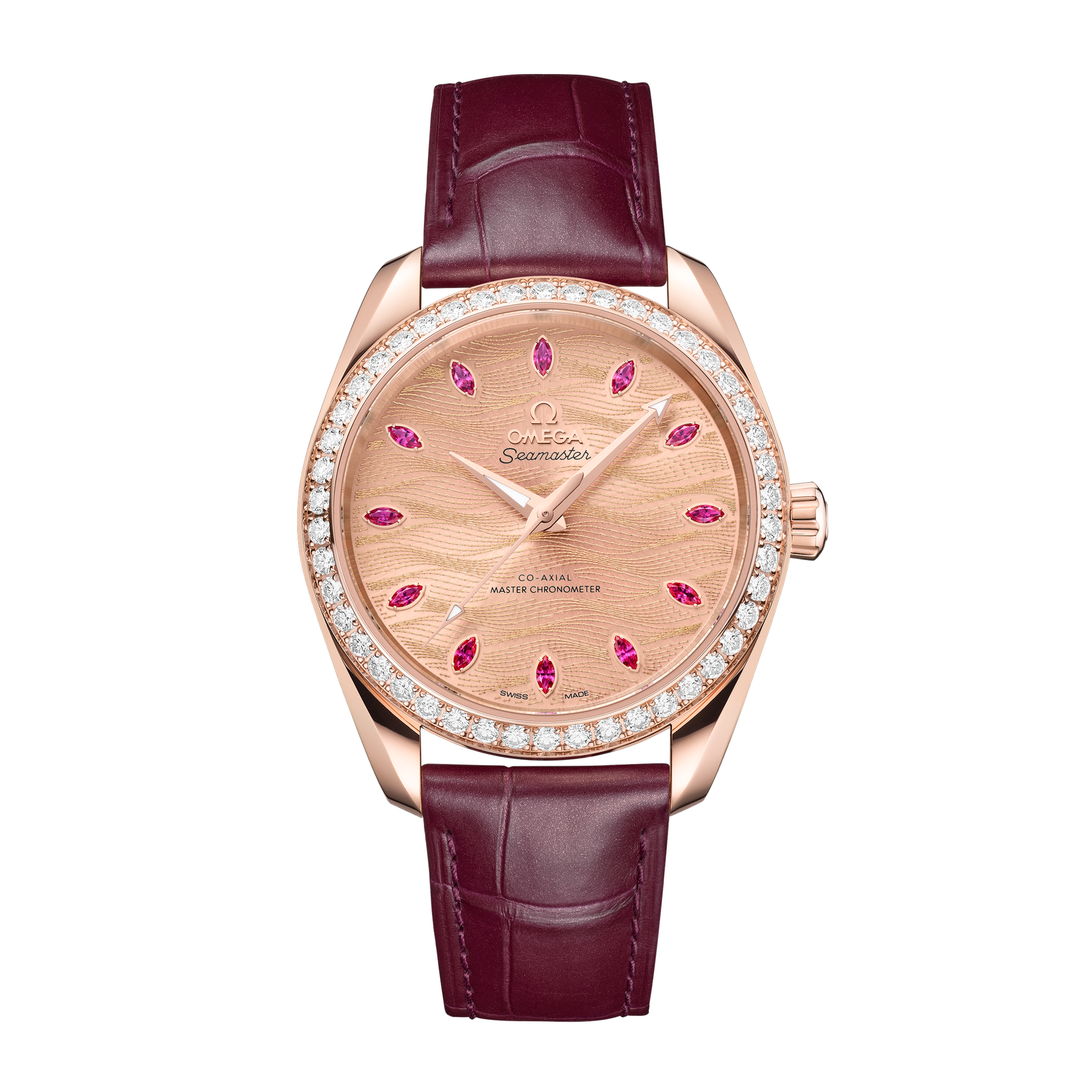Aqua Terra Rose Gold Diamond Pink Dial 38mm Product Image