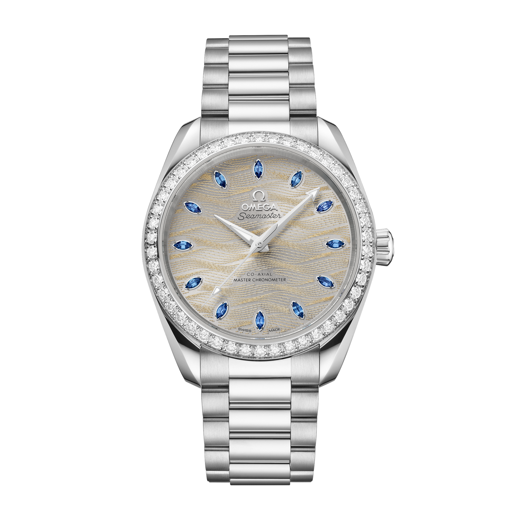 Aqua Terra White Gold Diamond Silver Dial 34mm Product Image