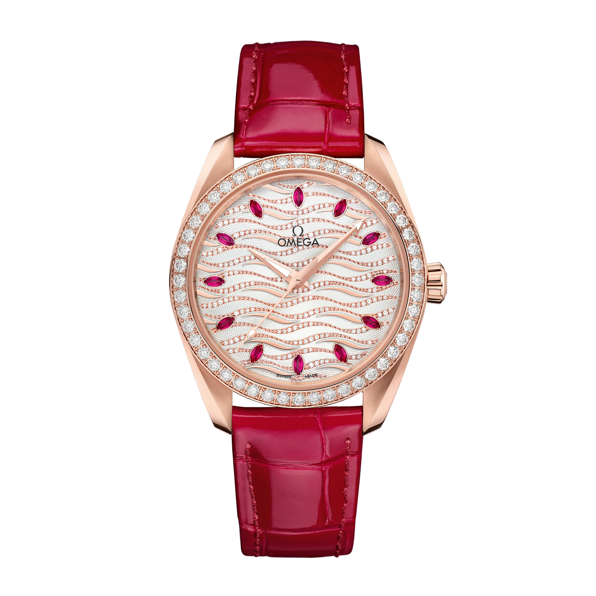 Aqua Terra Rose Gold Diamond White Dial 38mm Product Image