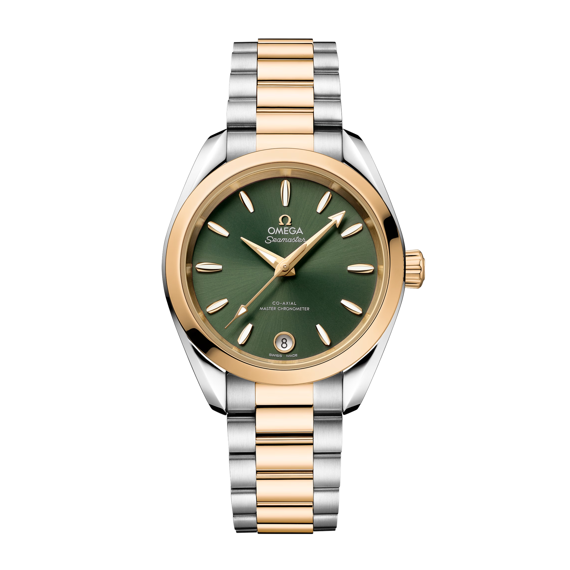 Aqua Terra Yellow Gold & Steel Green Dial 34mm Product Image
