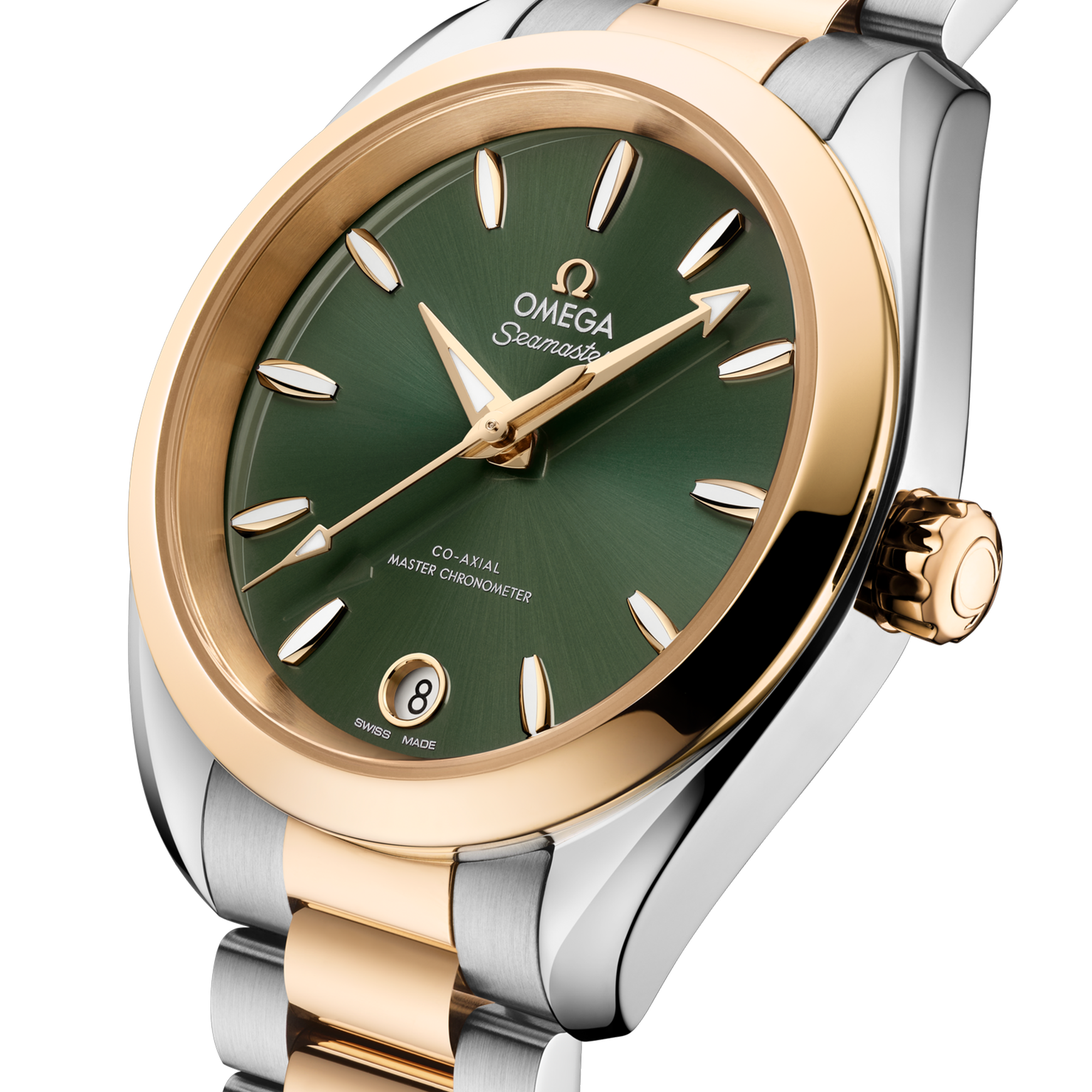 Aqua Terra Yellow Gold & Steel Green Dial 34mm Product Image 3