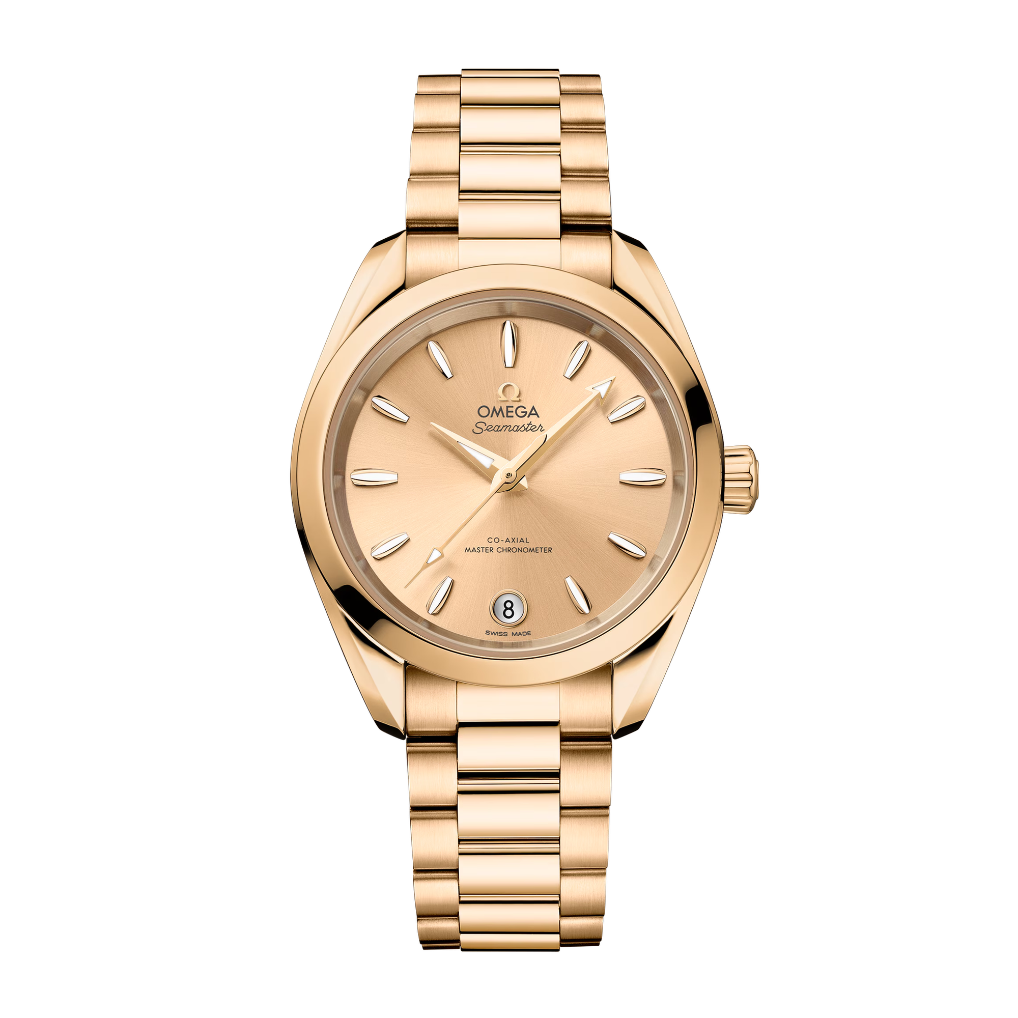 Omega Aqua Terra Yellow Gold Champagne Dial 38mm 220.50.38.20