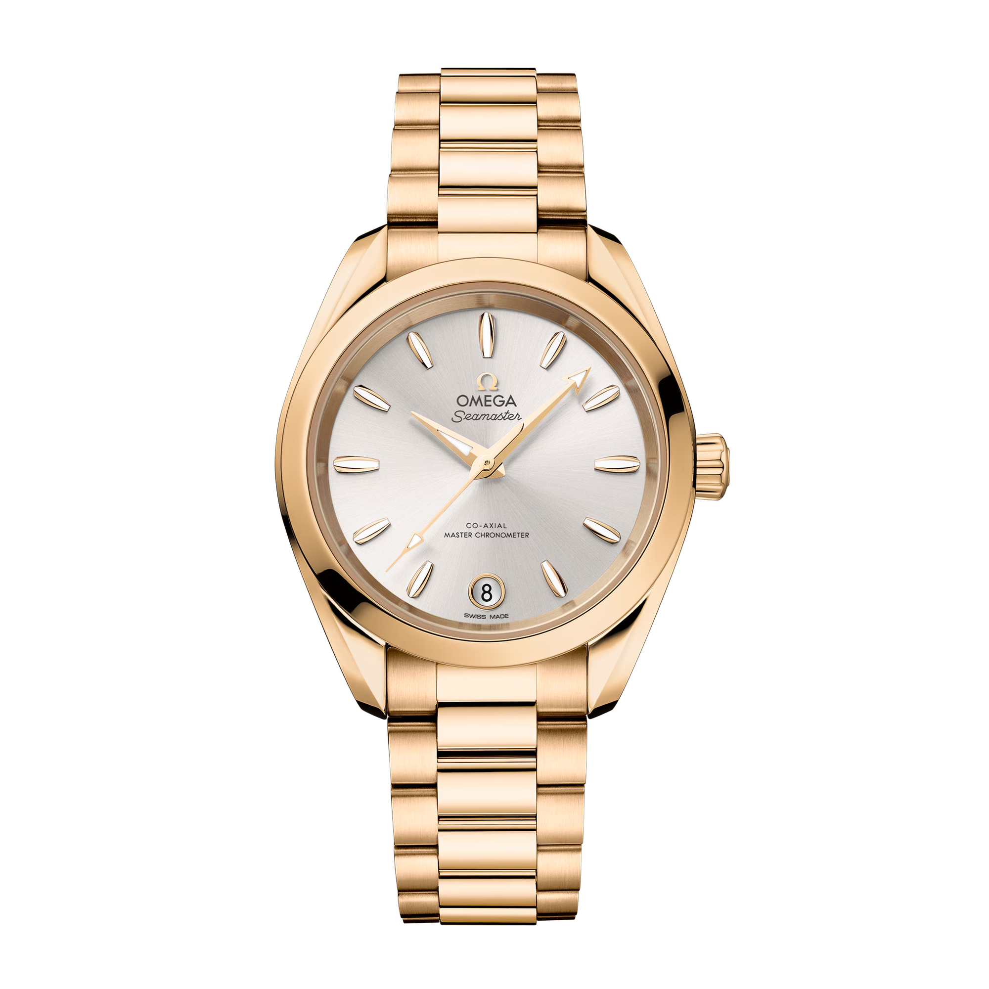 Aqua Terra Yellow Gold Silver Dial 34mm Product Image