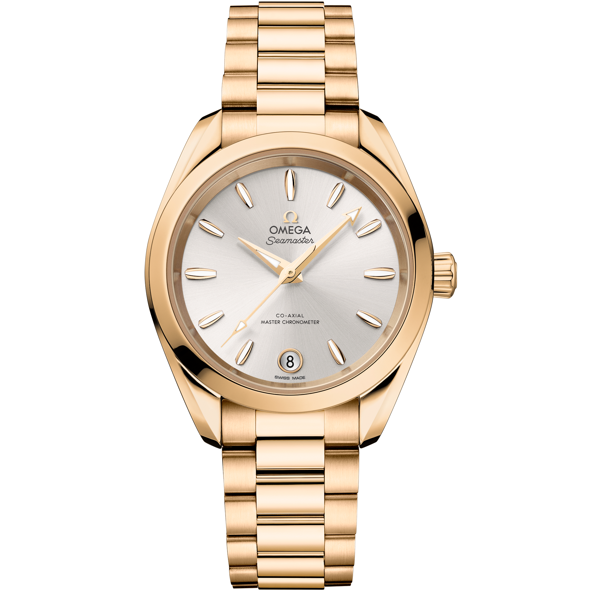 Aqua Terra Yellow Gold Silver Dial 34mm Product Image 1