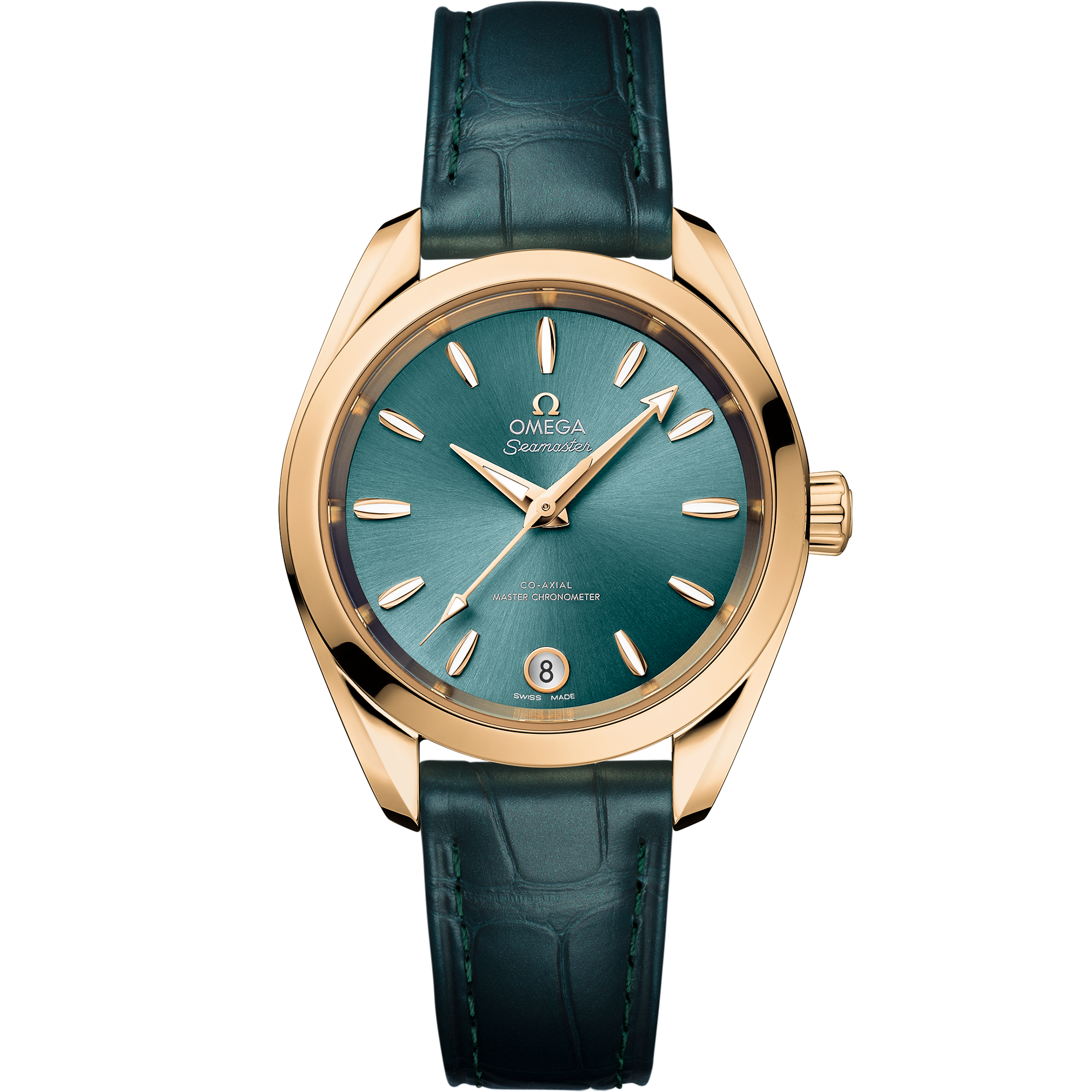 Aqua Terra Yellow Gold Green Dial 34mm Product Image 1