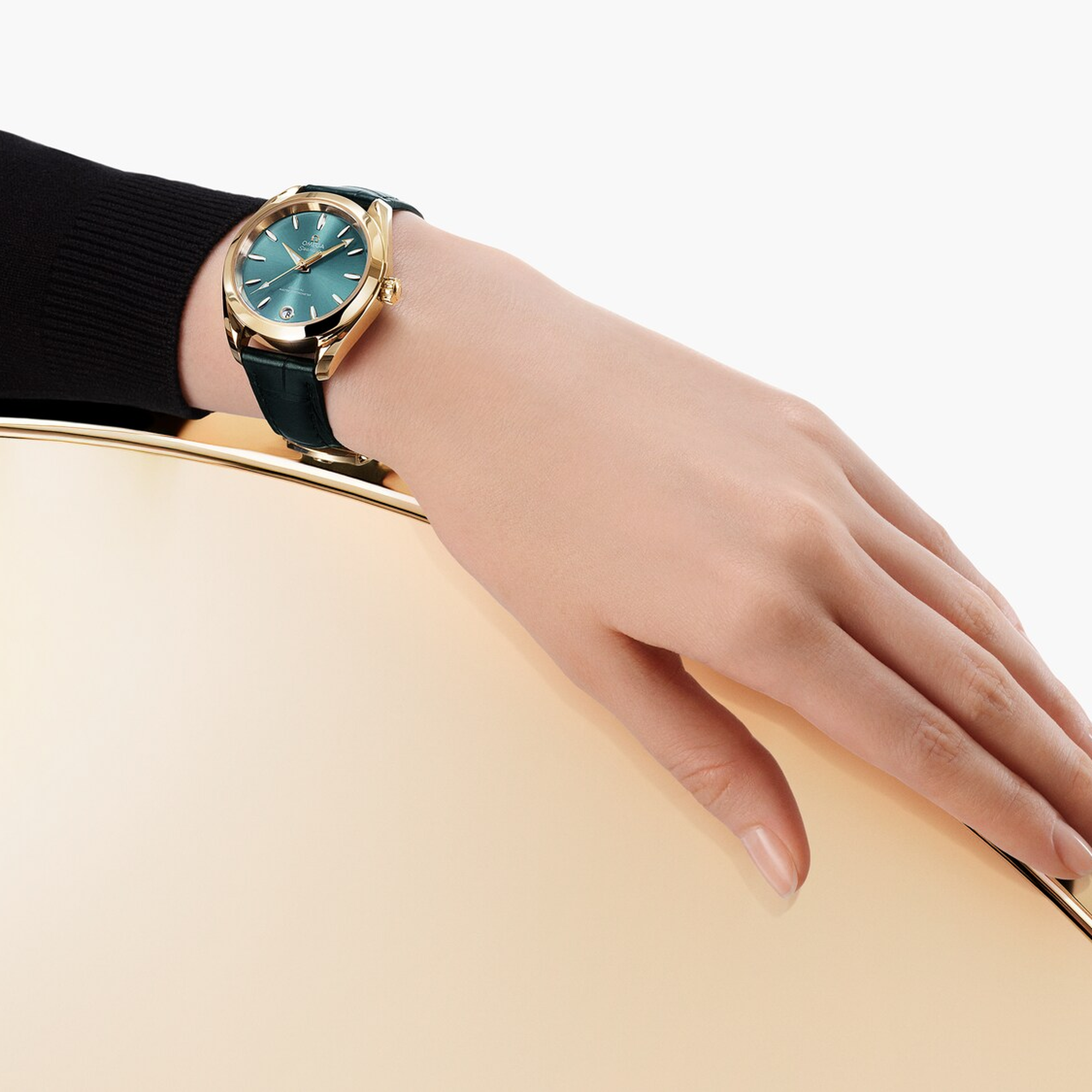 Aqua Terra Yellow Gold Green Dial 34mm Product Image 5