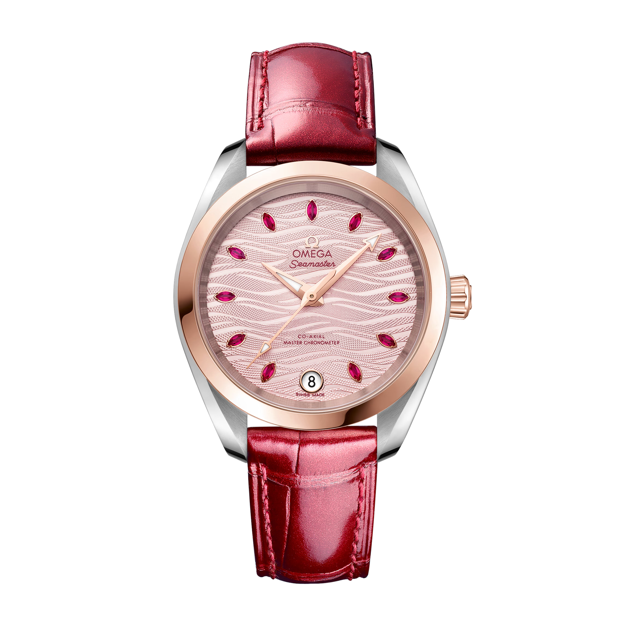 Aqua Terra Rose Gold & Steel Pink Dial 34mm Product Image