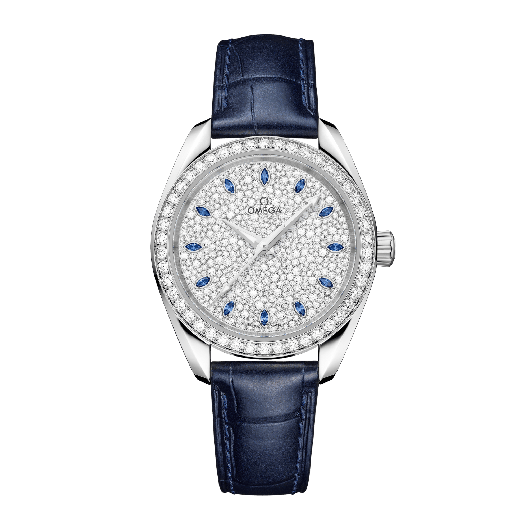 Aqua Terra White Gold Pave Dial 34mm Product Image 1