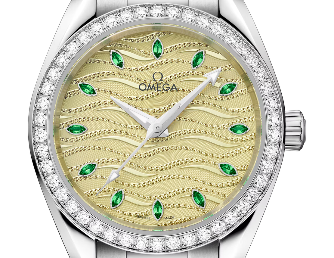 Aqua Terra White Gold Diamond Green Dial 34mm Product Image 4