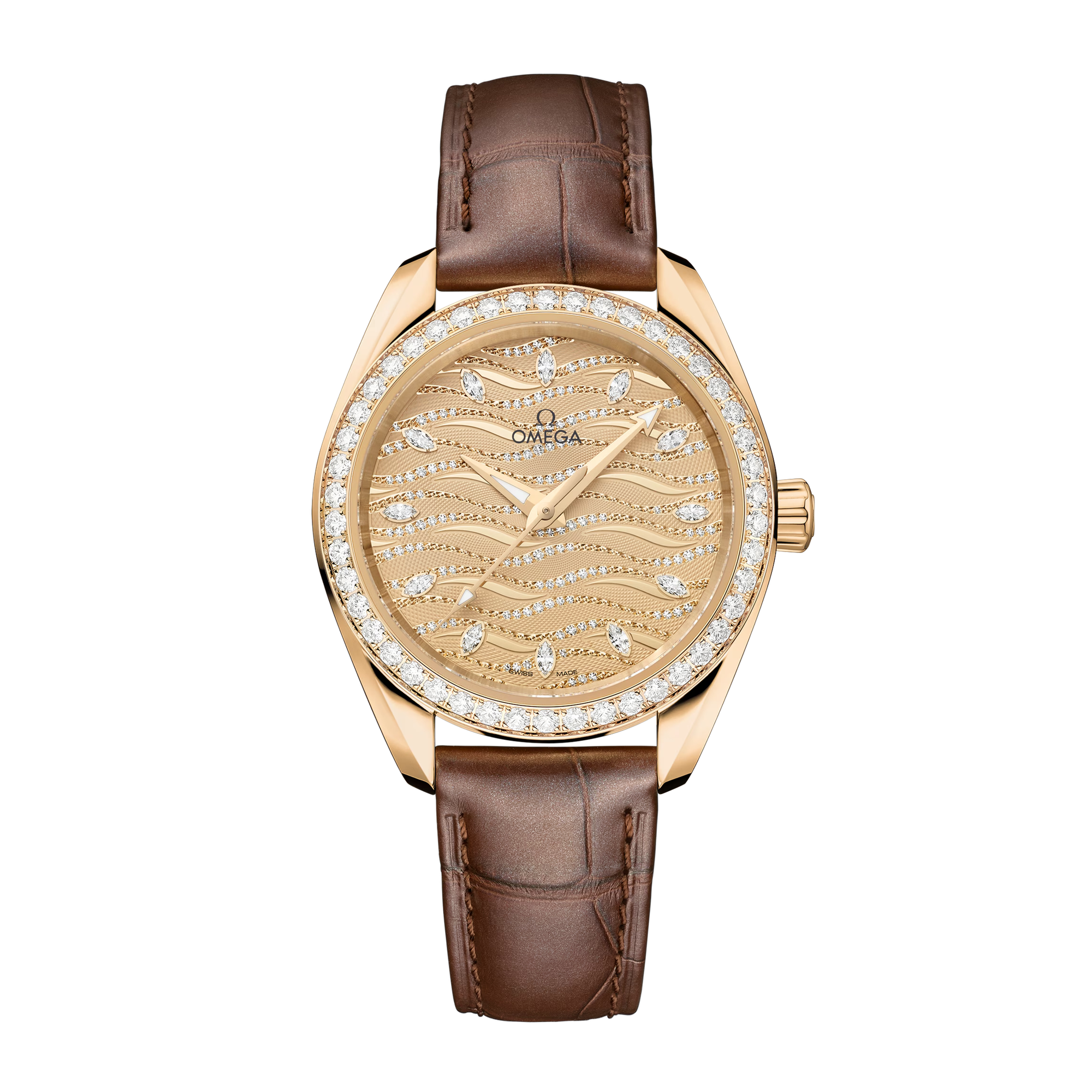 Audemars Piguet Vintage Yellow Gold Diamond Dial 33mm 14873BA/Z