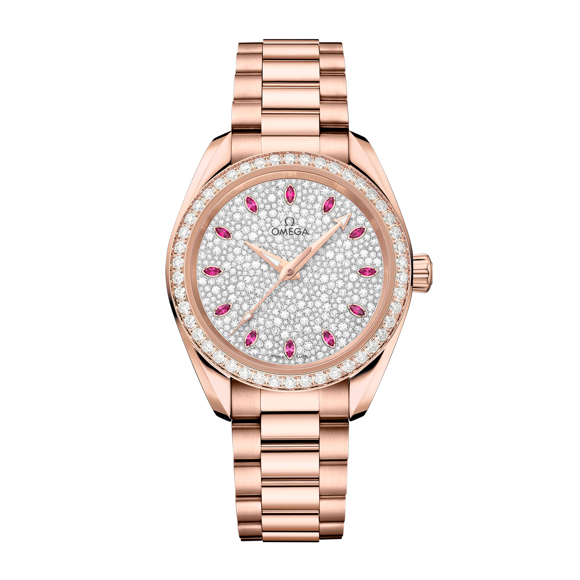 Aqua Terra Rose Gold Diamond Pave Dial 34mm Product Image 1