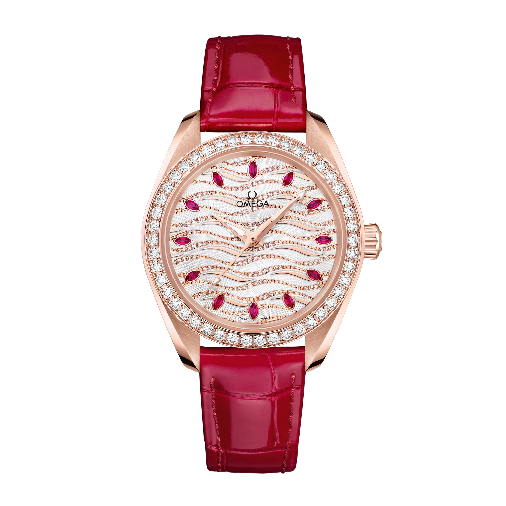 Aqua Terra Rose Gold Diamond White Dial 34mm Product Image