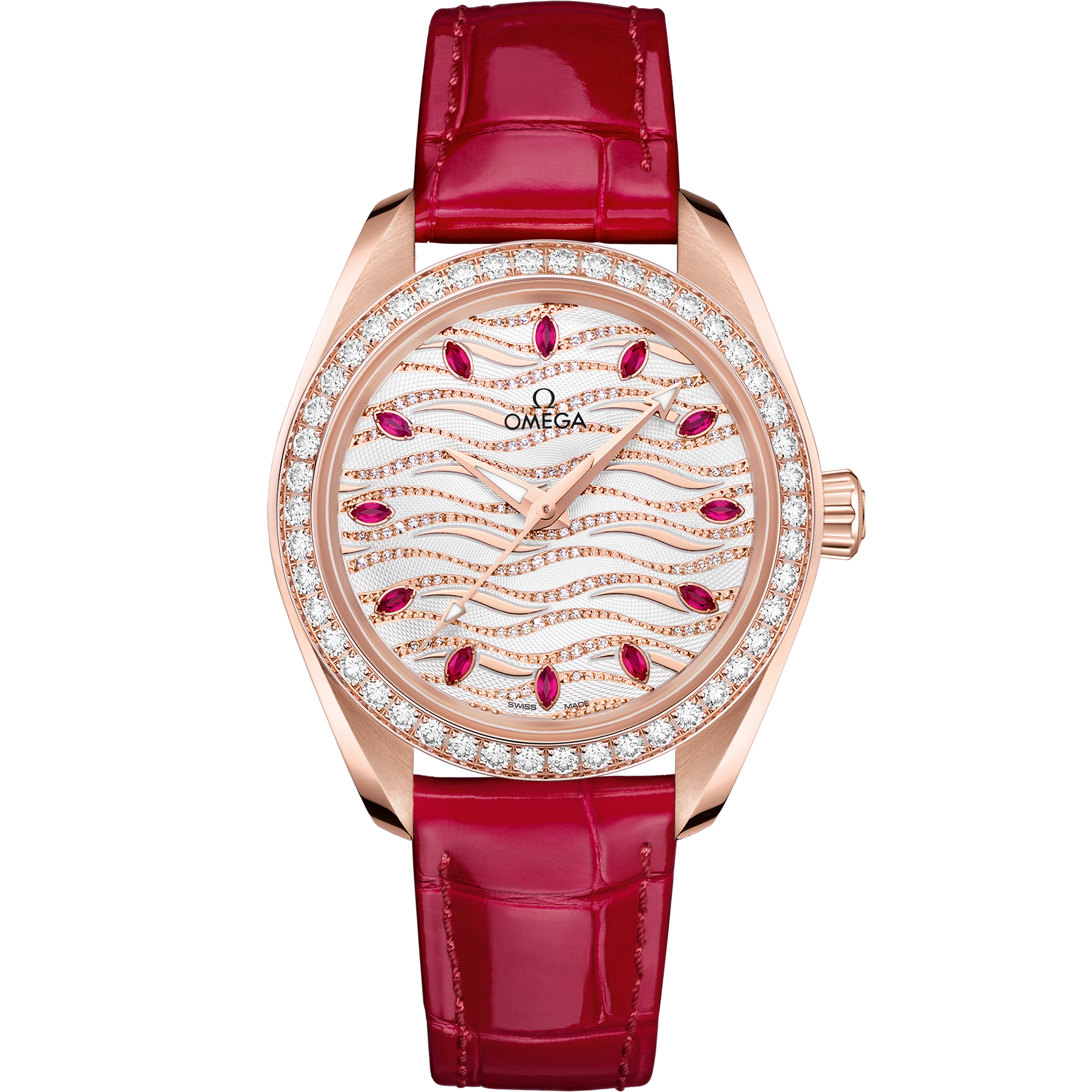 Aqua Terra Rose Gold Diamond White Dial 34mm Product Image 1