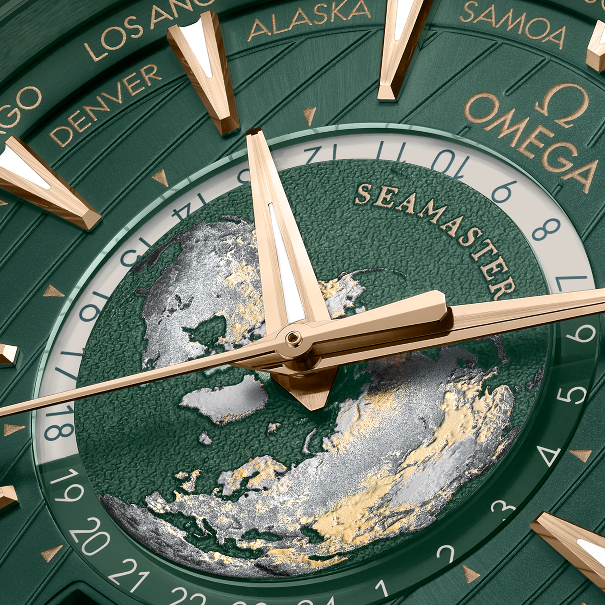 Aqua Terra Worldtimer Steel Green Dial 43mm Product Image 3