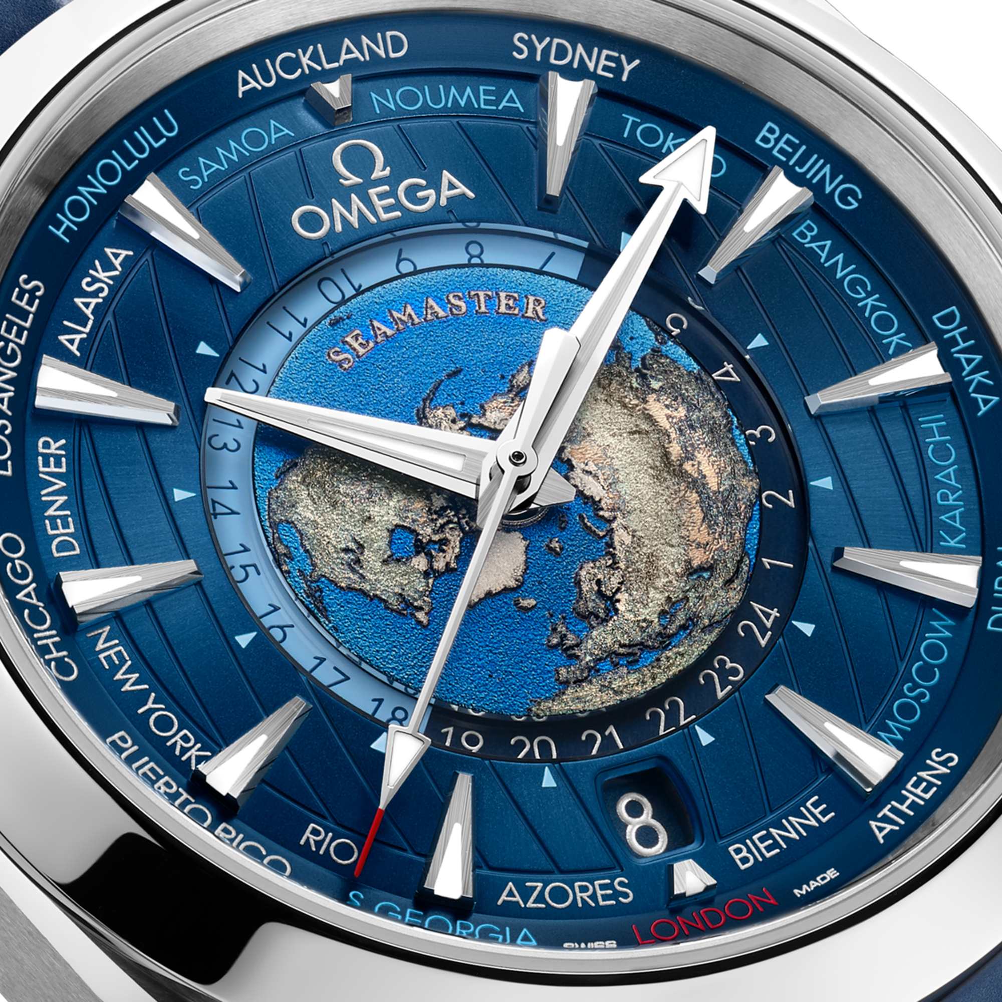 Aqua Terra Worldtimer Steel Blue Dial 43mm Product Image 3