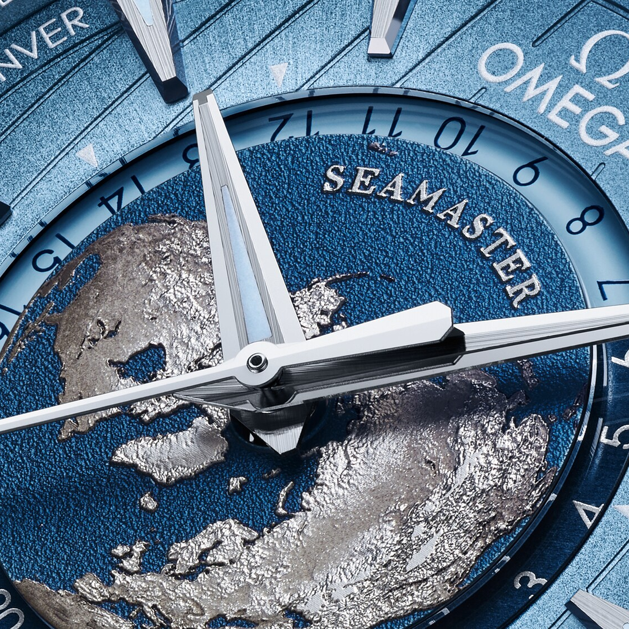 Aqua Terra Worldtimer Steel Summer Blue Dial 43mm Product Image 3