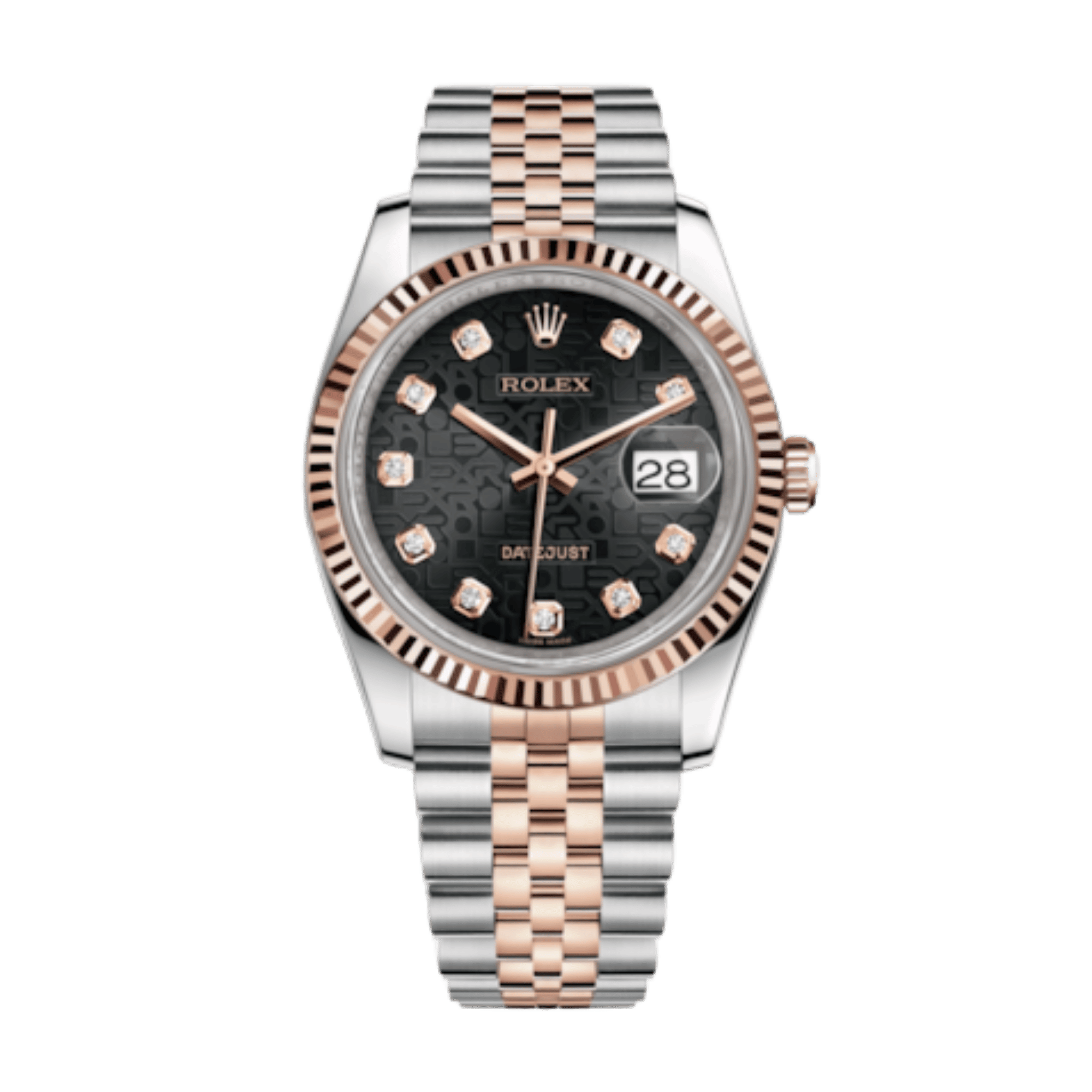 【数々のアワードを受賞】 Steel Datejust Rolex Black an Make - 116200-0059 36mm Dial トリートメント