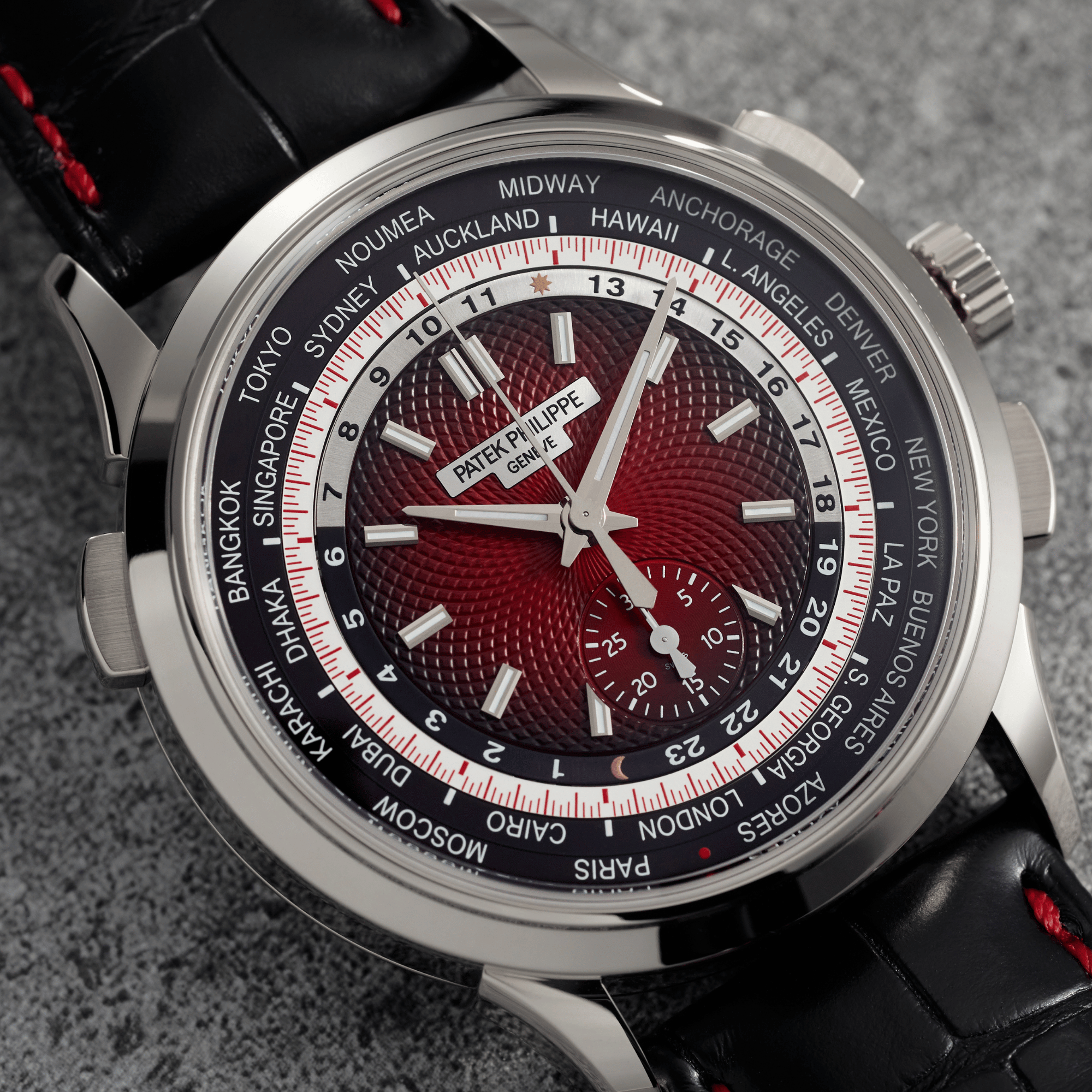 Complications World Time Chronograph White Gold Singapore Edition 39mm Product Image 16