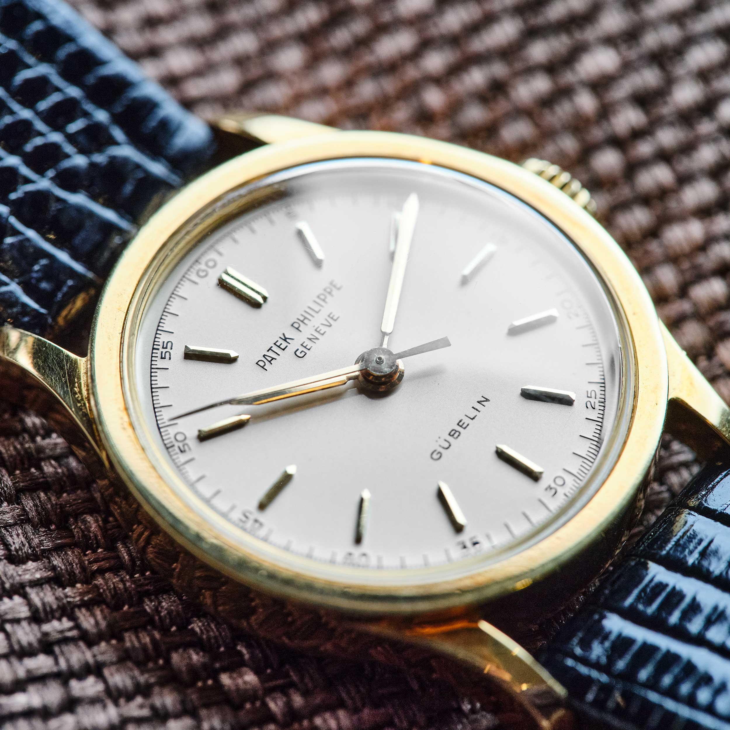 Vintage Calatrava "Gubelin" Yellow Gold White Dial 35mm Product Image