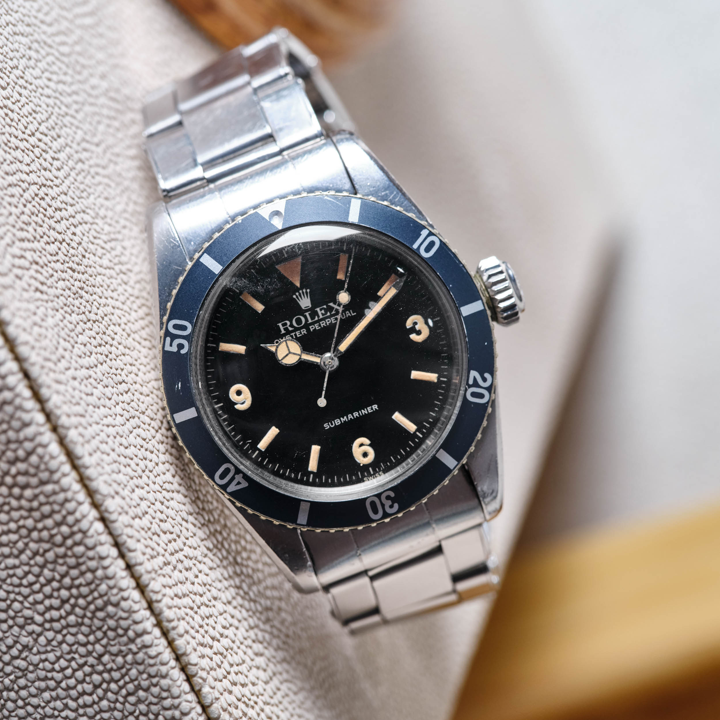 Vintage Submariner Big Crown "Mark II" Steel Black Dial 37mm Product Image