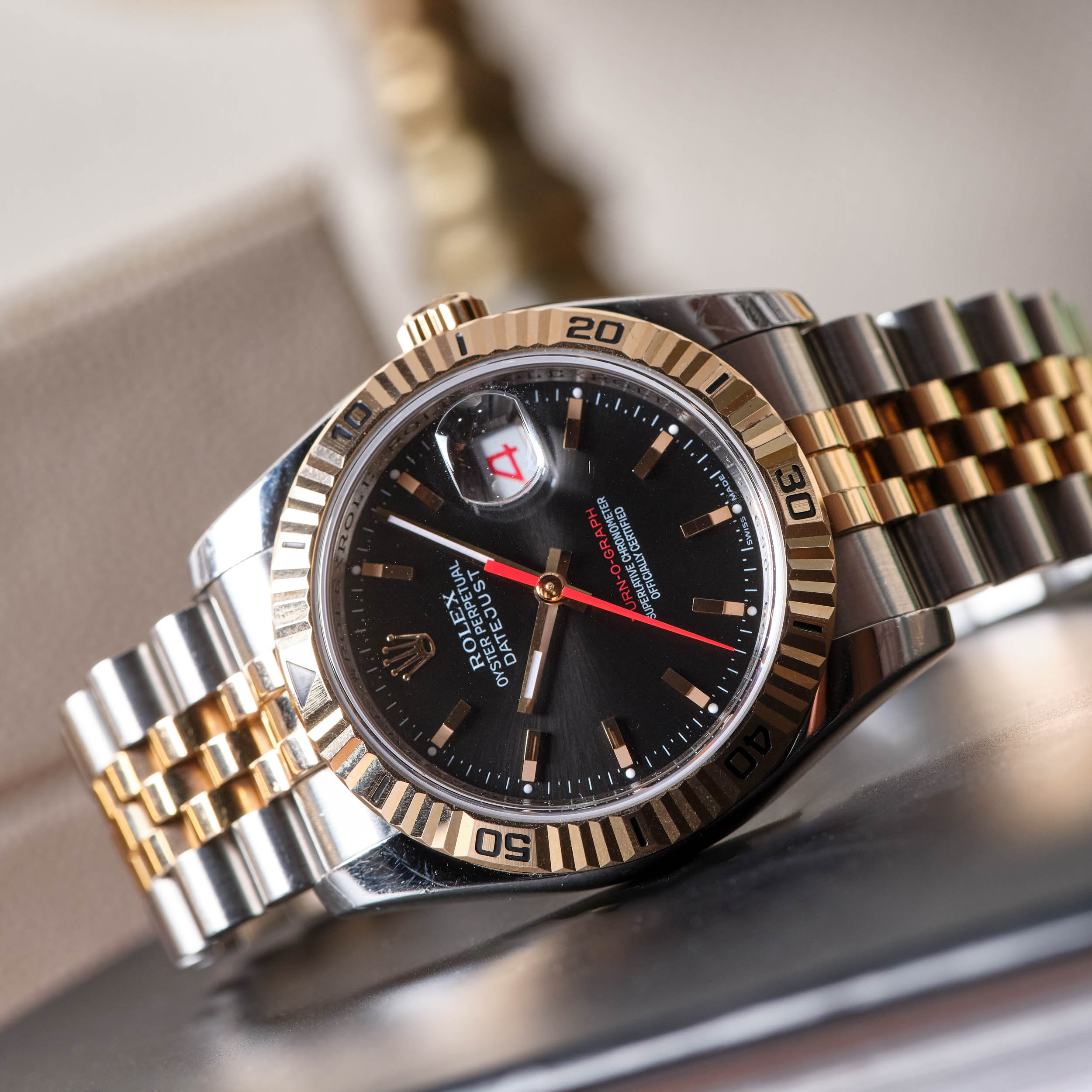 Datejust "Thunderbird" Rose Gold & Steel Black Dial 36mm Product Image