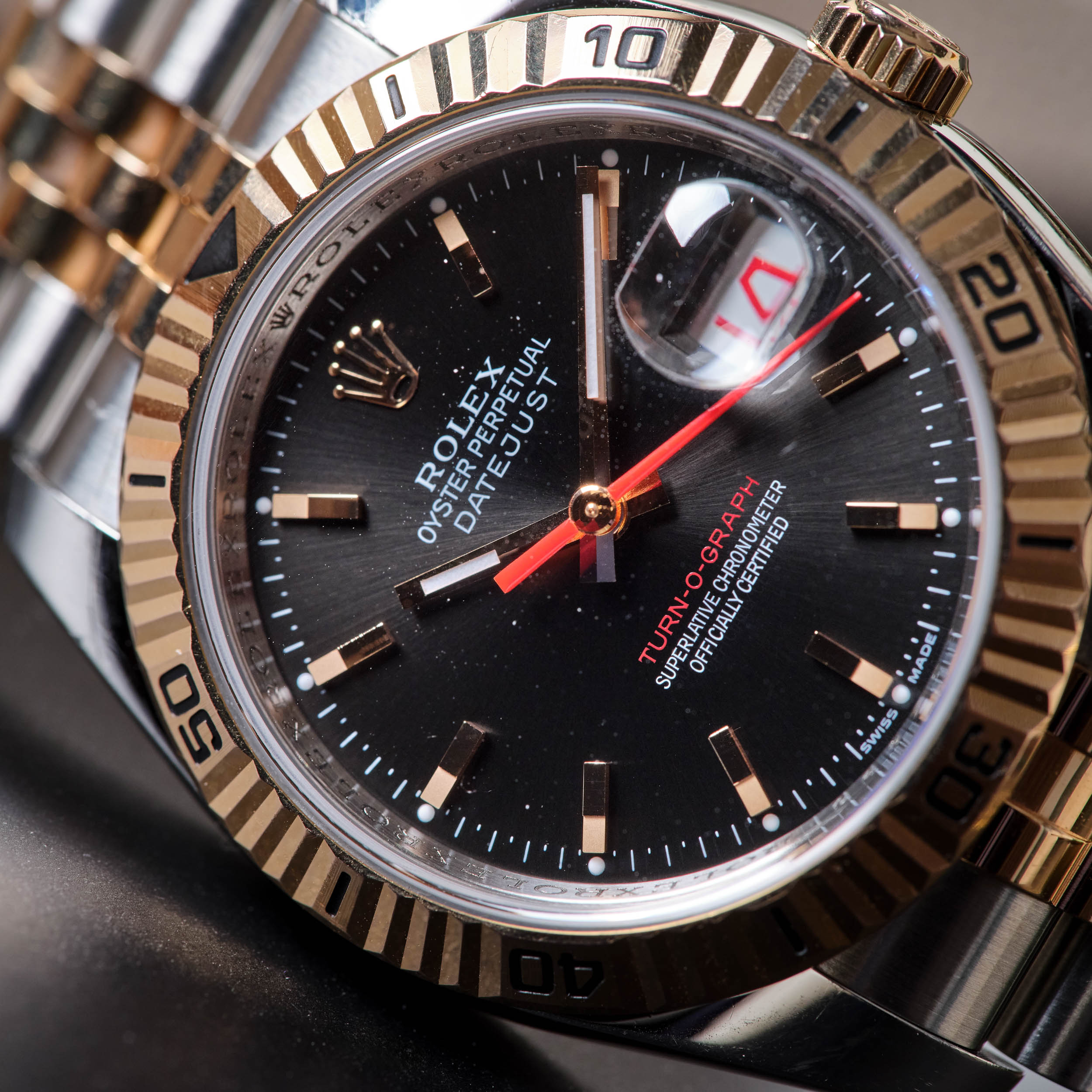 Datejust "Thunderbird" Rose Gold & Steel Black Dial 36mm Product Image