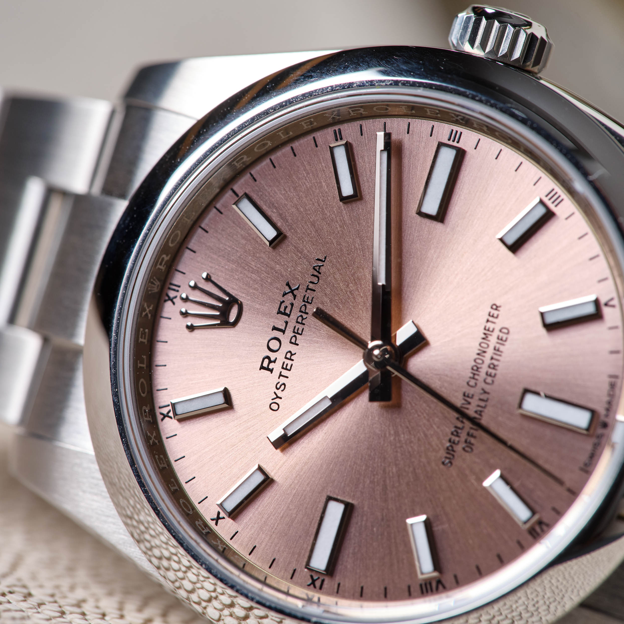 Oyster Perpetual Steel Pink Dial 34mm Product Image