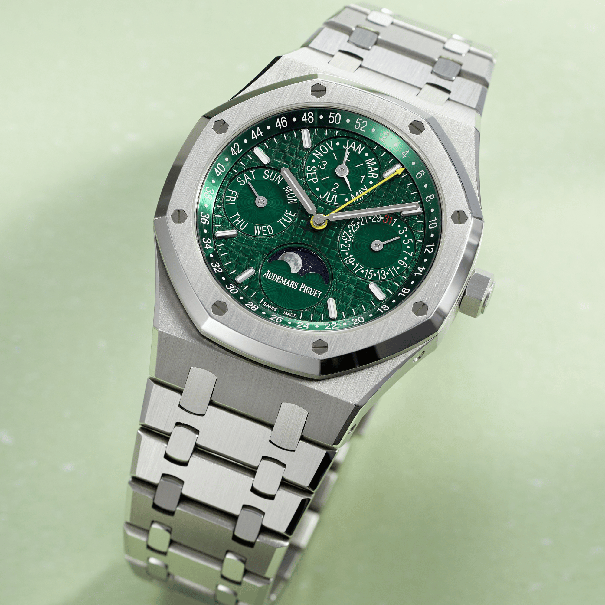 Audemars Piguet Royal Oak Perpetual Calendar Steel Green Dial 41mm