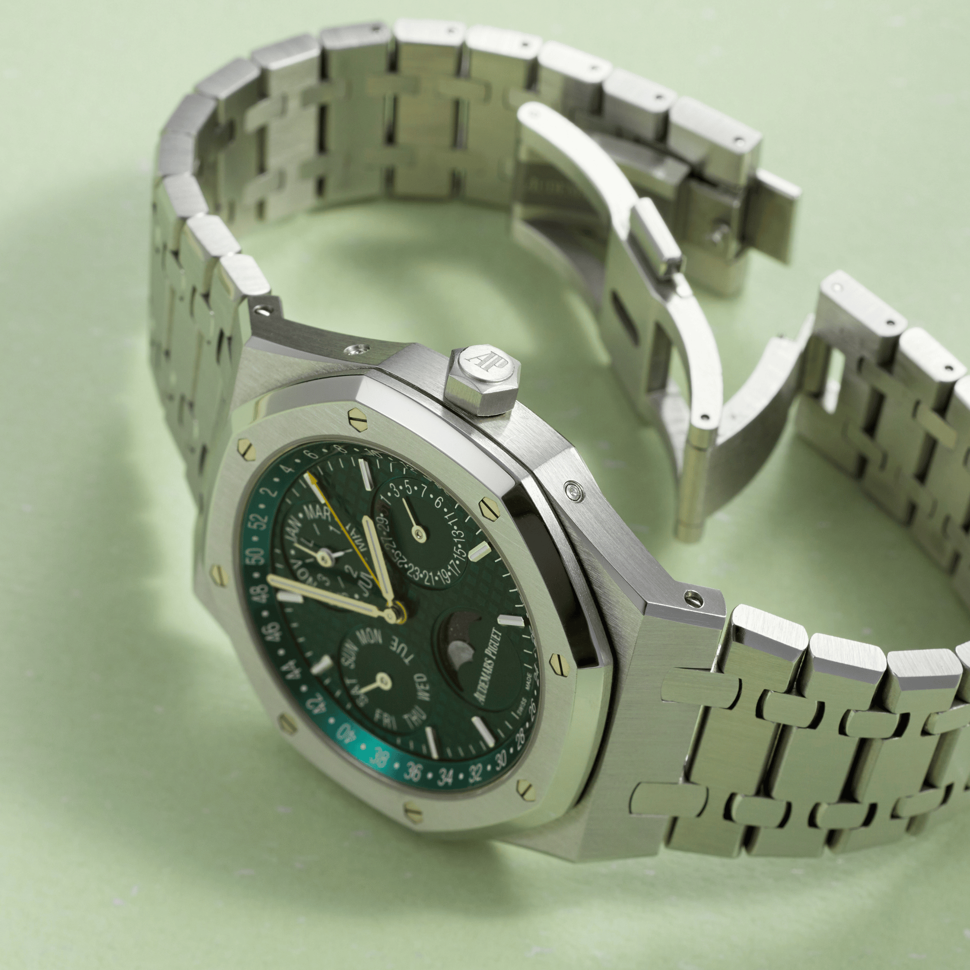 Audemars Piguet Royal Oak Perpetual Calendar Steel Green Dial 41mm